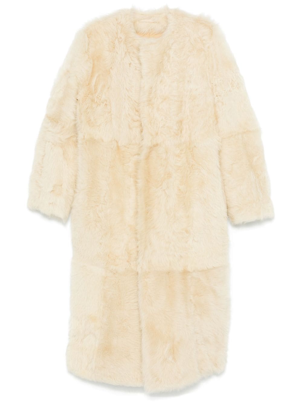 TOTEME silky shearling coat - Neutrals von TOTEME