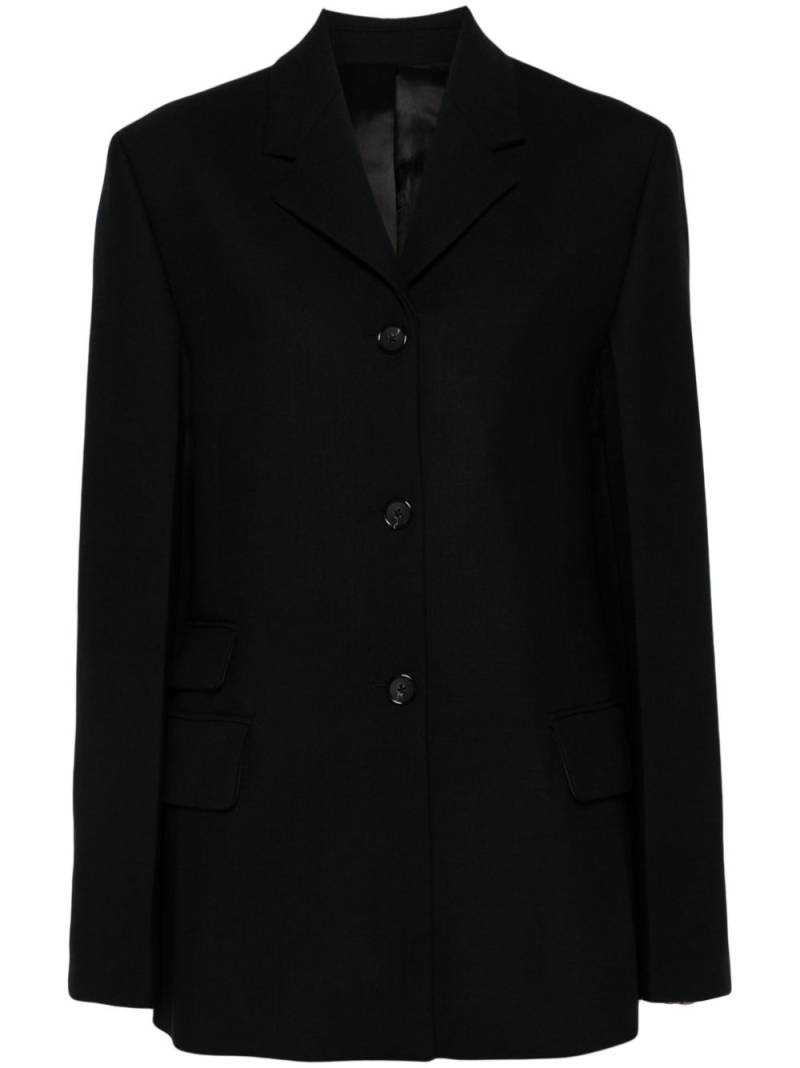 TOTEME Straight single-breasted blazer - Black von TOTEME