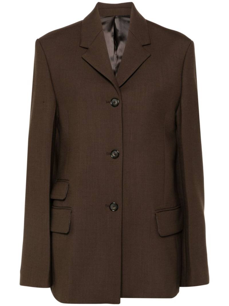 TOTEME Straight single-breasted blazer - Brown von TOTEME