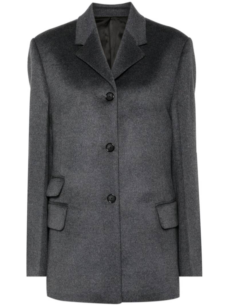 TOTEME Straight single-breasted blazer - Grey von TOTEME