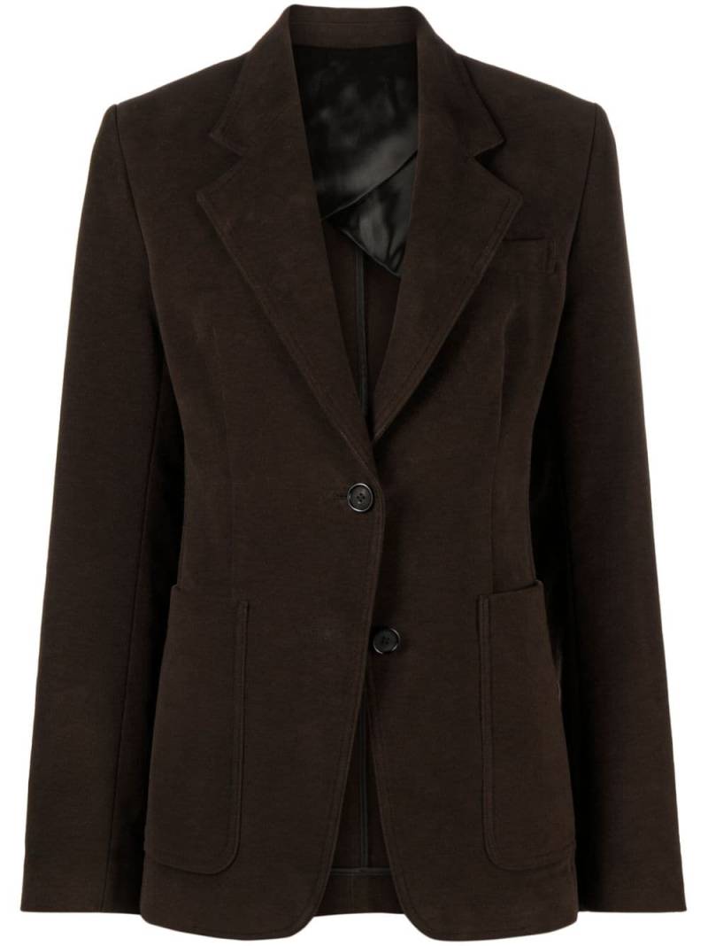 TOTEME cinched-waist moleskin blazer - Brown von TOTEME