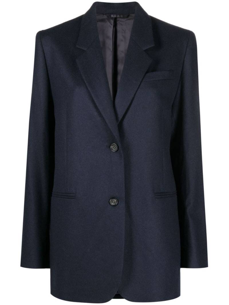 TOTEME single-breasted wool-blend blazer - Blue von TOTEME