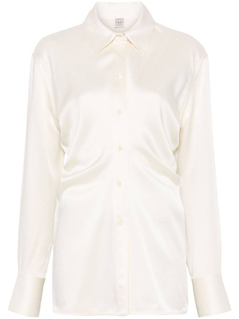 TOTEME slouch-waist shirt - White von TOTEME