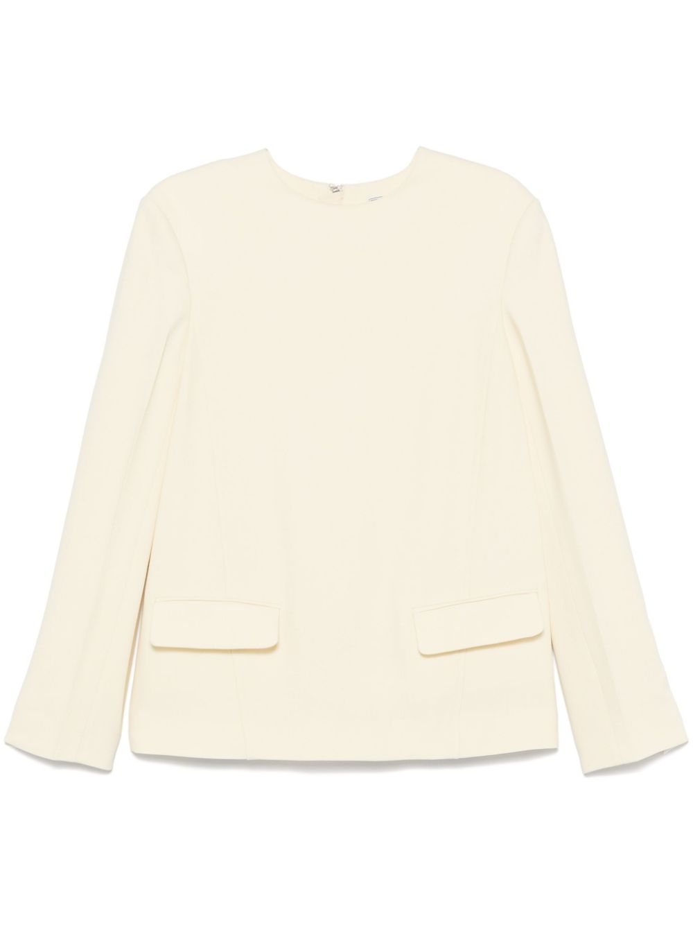 TOTEME slub-texture blouse - White von TOTEME