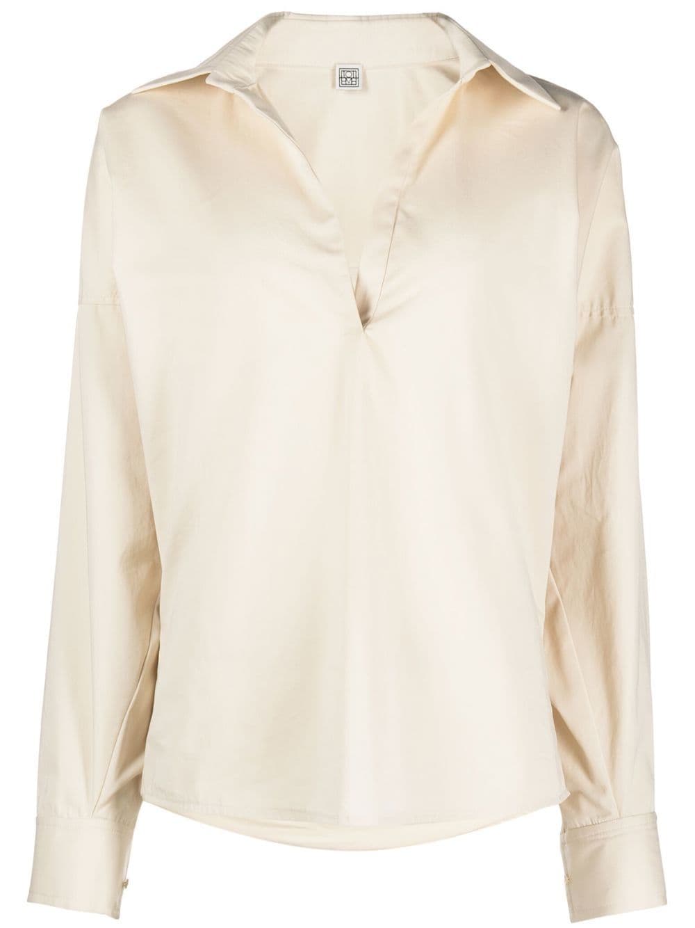 TOTEME spread-collar blouse - Yellow von TOTEME