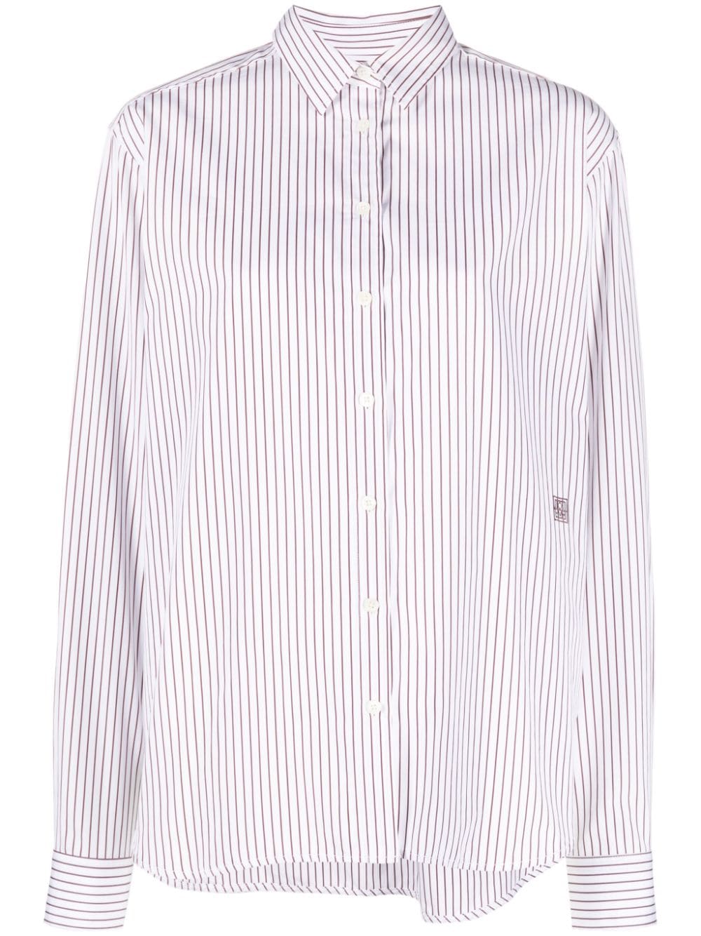 TOTEME Signature cotton shirt - White von TOTEME