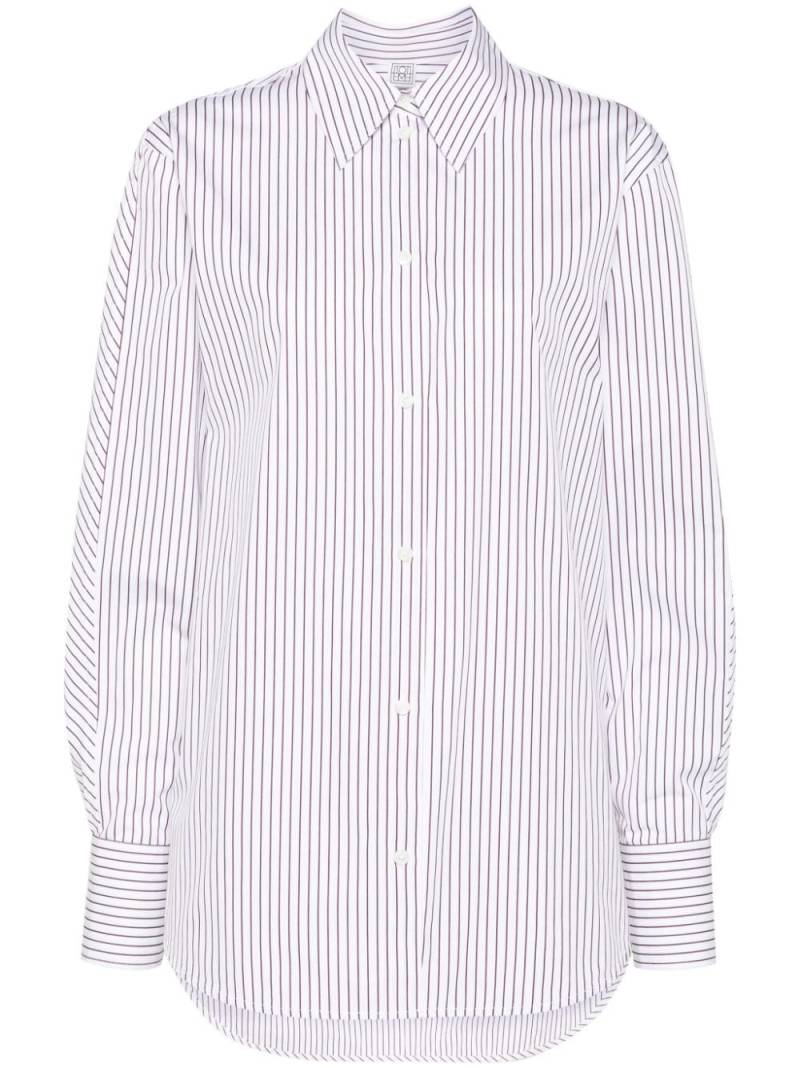 TOTEME wide-sleeve poplin shirt - White von TOTEME