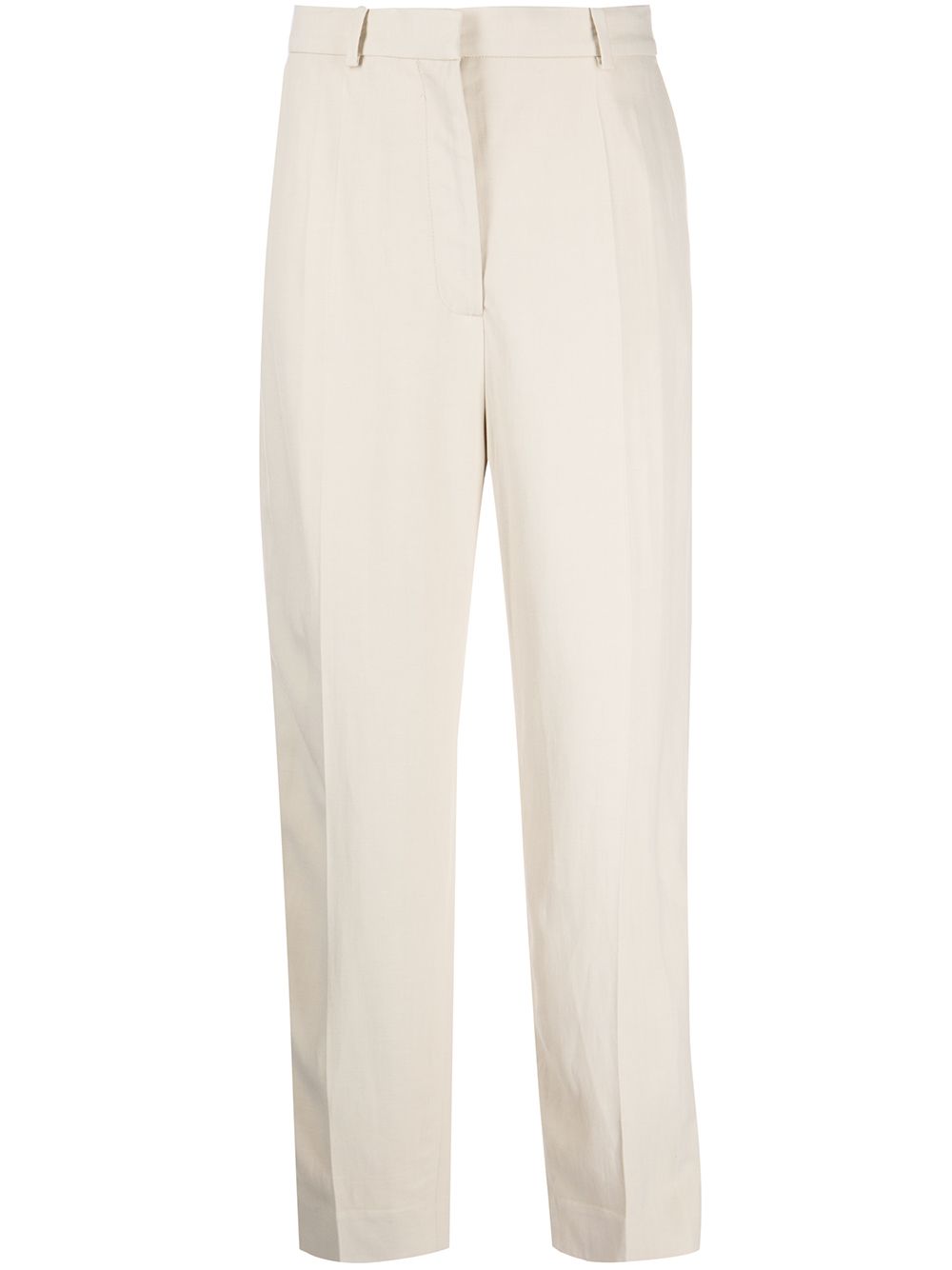 TOTEME tapered linen trousers - Neutrals von TOTEME