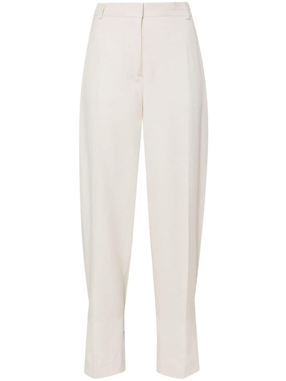 TOTEME buckled slouch trousers - White von TOTEME