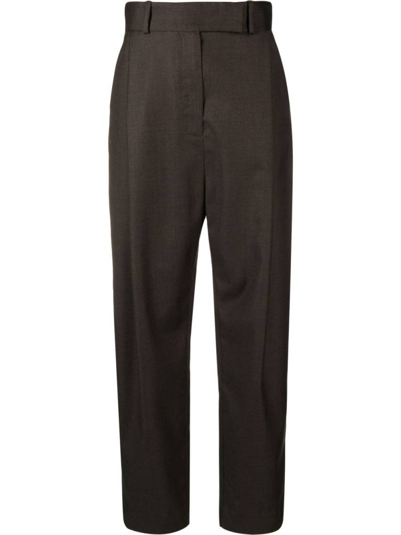 TOTEME tapered wool trousers - Brown von TOTEME