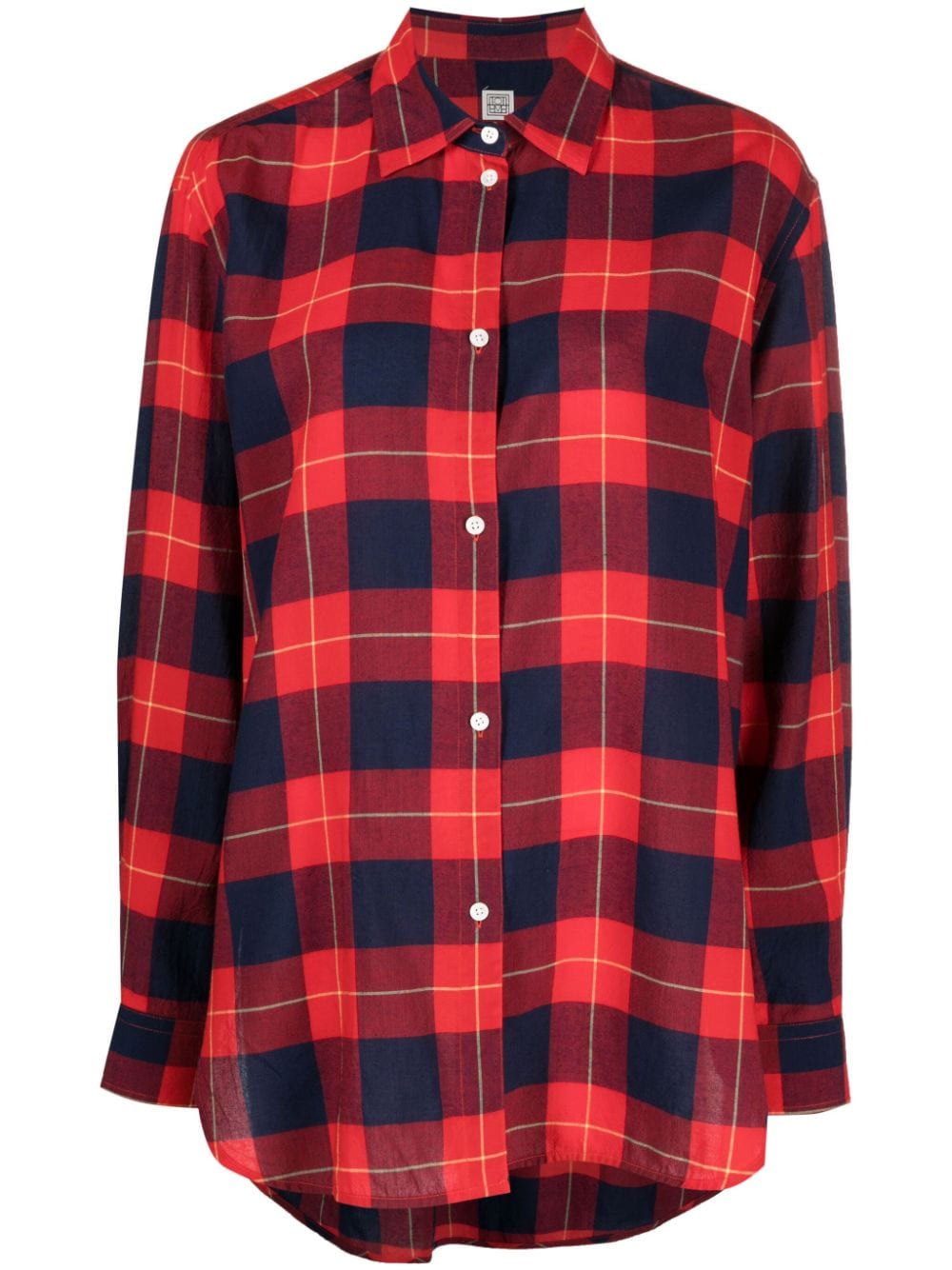 TOTEME tartan check-pattern shirt - Red von TOTEME