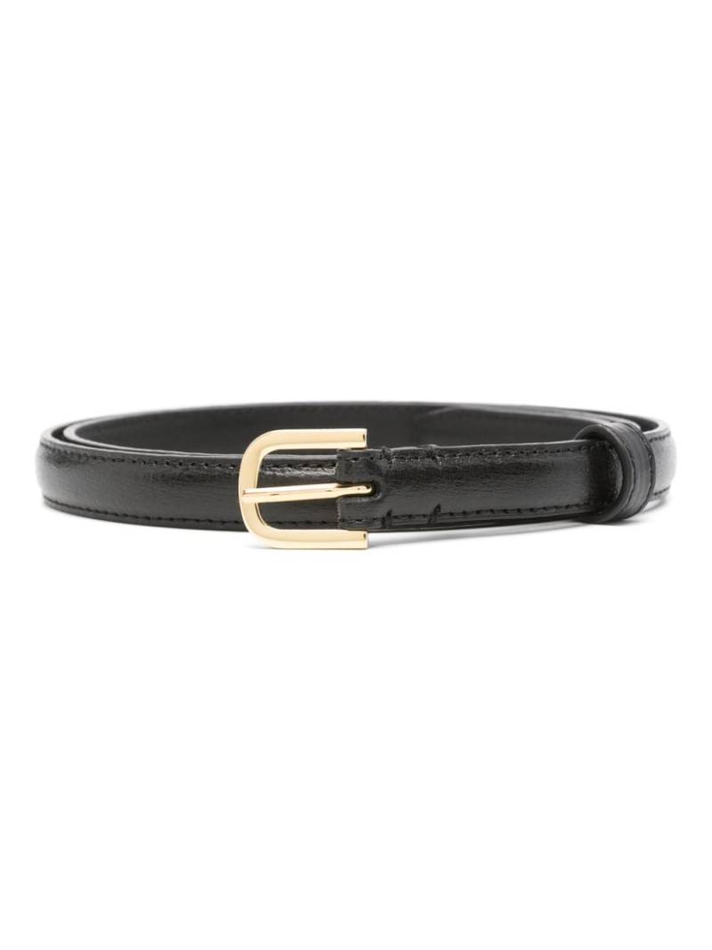 TOTEME thin leather belt - Black von TOTEME