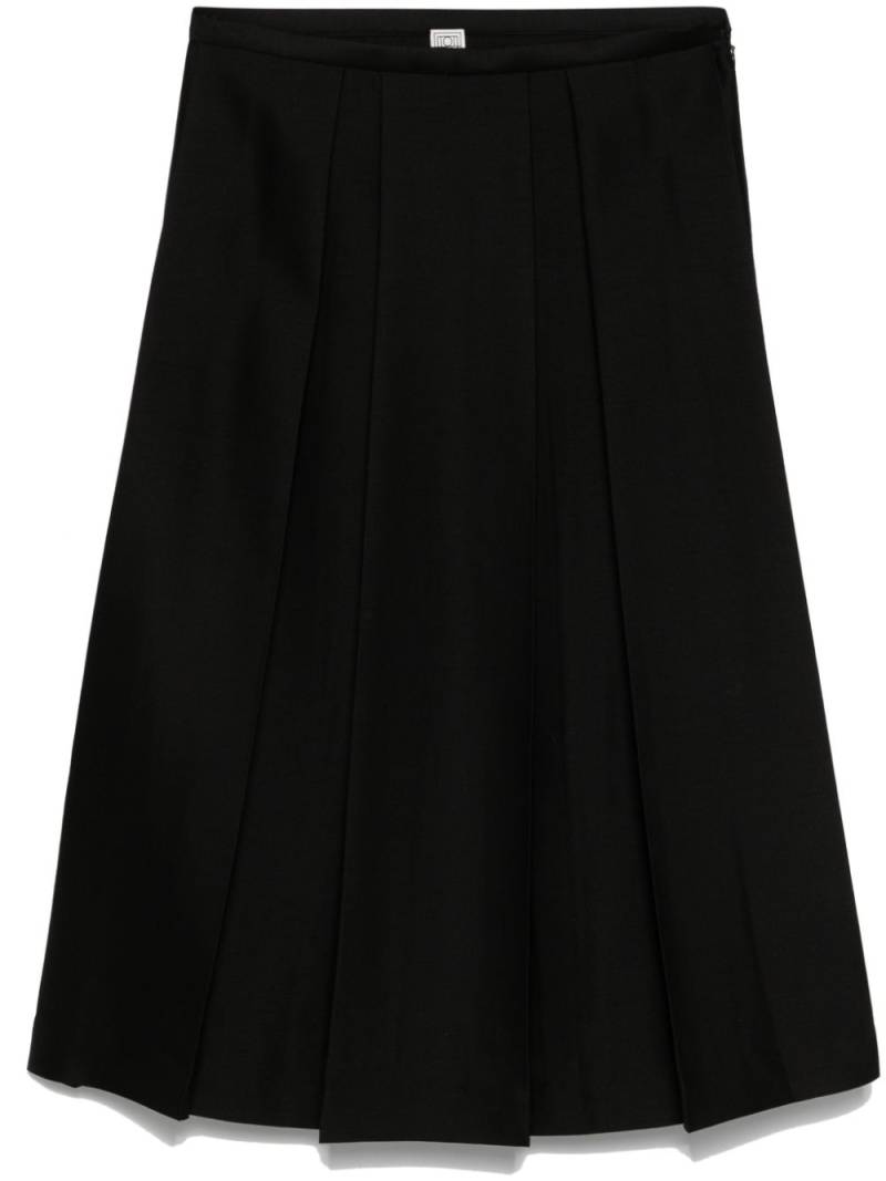 TOTEME twinflower midi skirt - Black von TOTEME