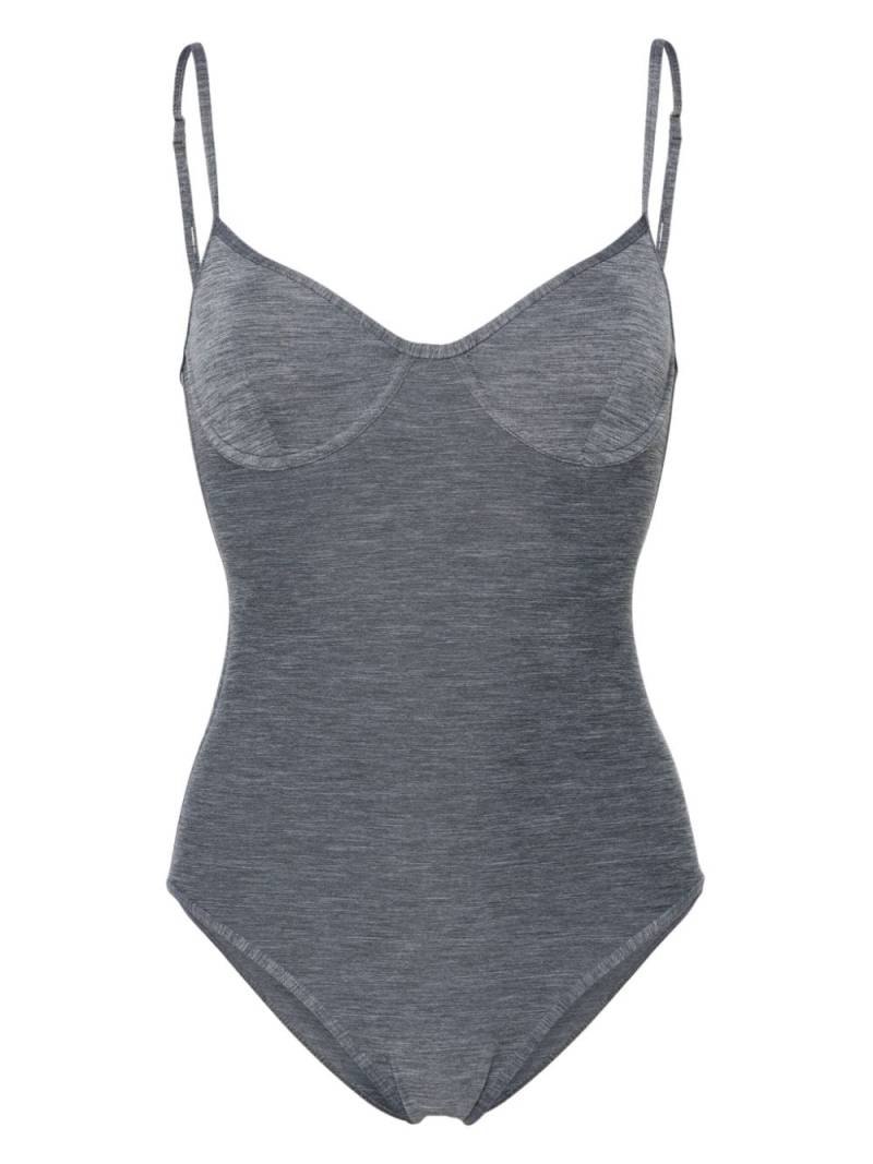 TOTEME underwire-cup mélange swimsuit - Grey von TOTEME