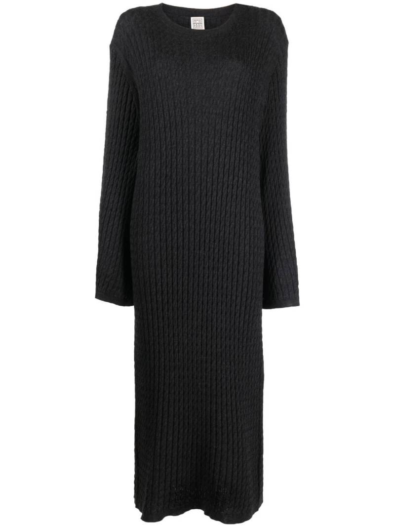 TOTEME waffle-knit midi dress - Grey von TOTEME