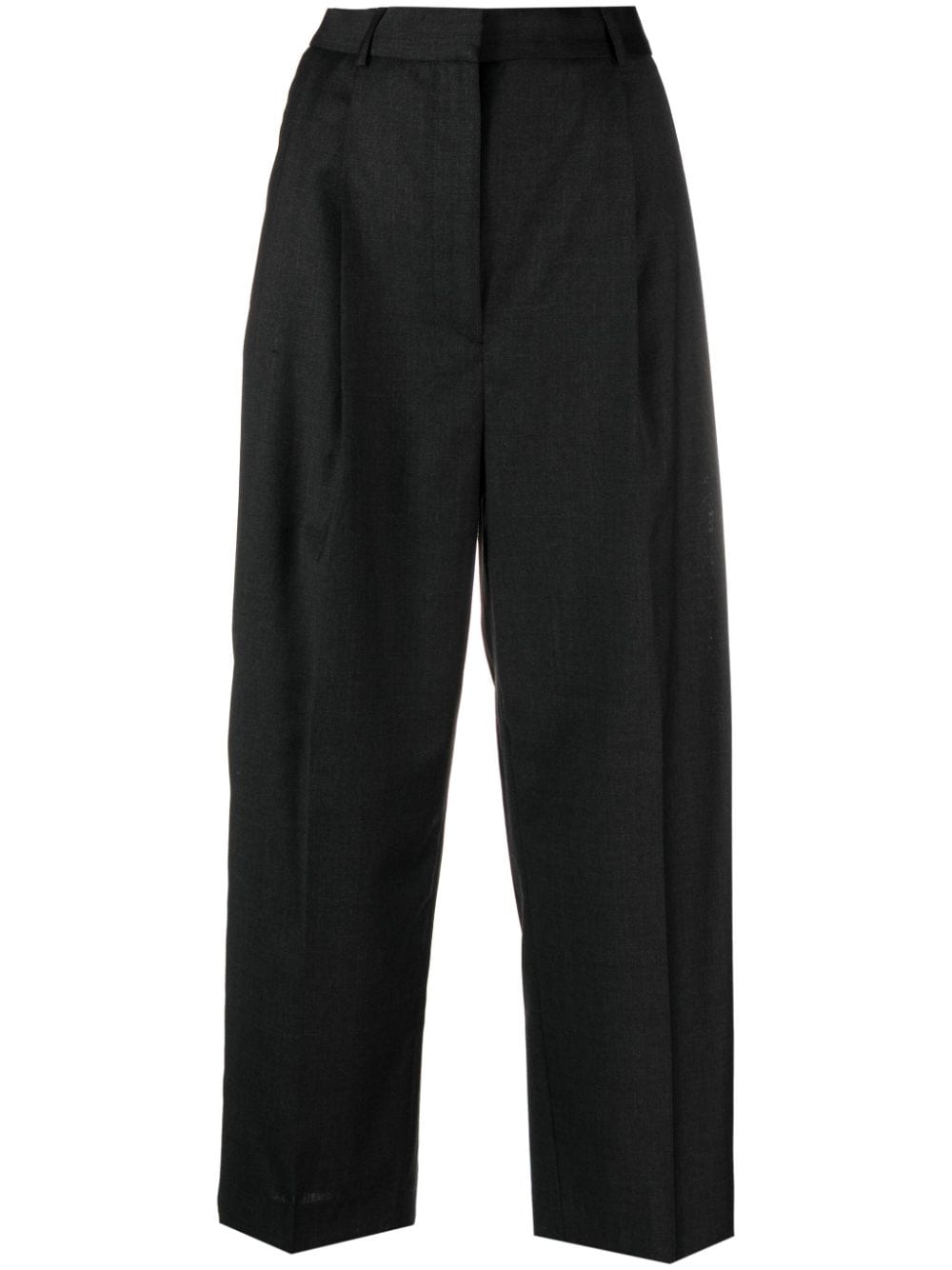 TOTEME wool cropped trousers - Black von TOTEME