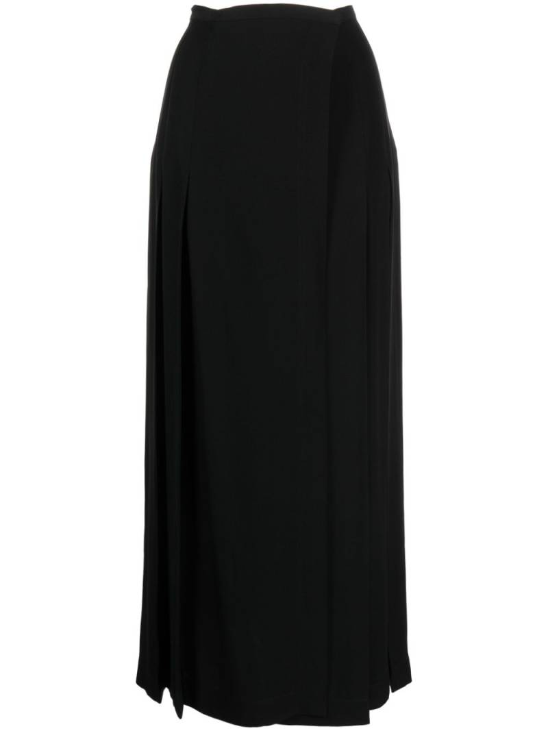 TOTEME pleated wrap skirt - Black von TOTEME