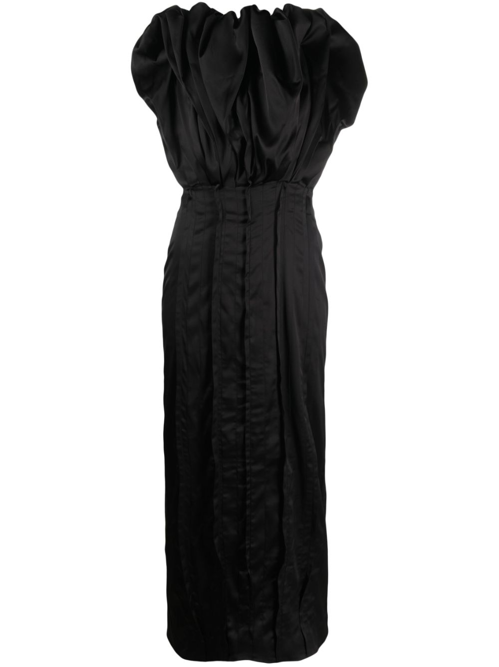 TOVE Emilia ruffled midi dress - Black von TOVE