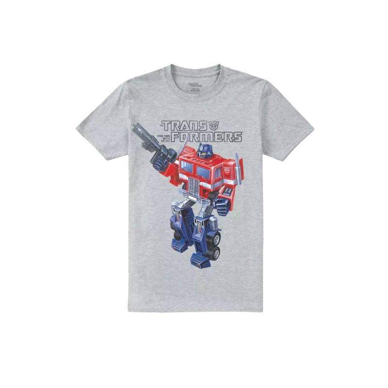 Old School Tshirt Herren Grau L von TRANSFORMERS