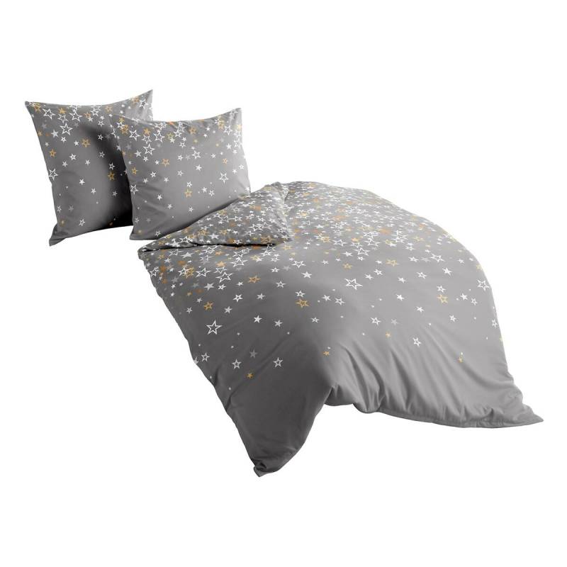 TRAUMSCHLAF Bettwäsche »Sterne Glitter«, (3 tlg.), hochwertig verarbeitete Winterbettwäsche von TRAUMSCHLAF