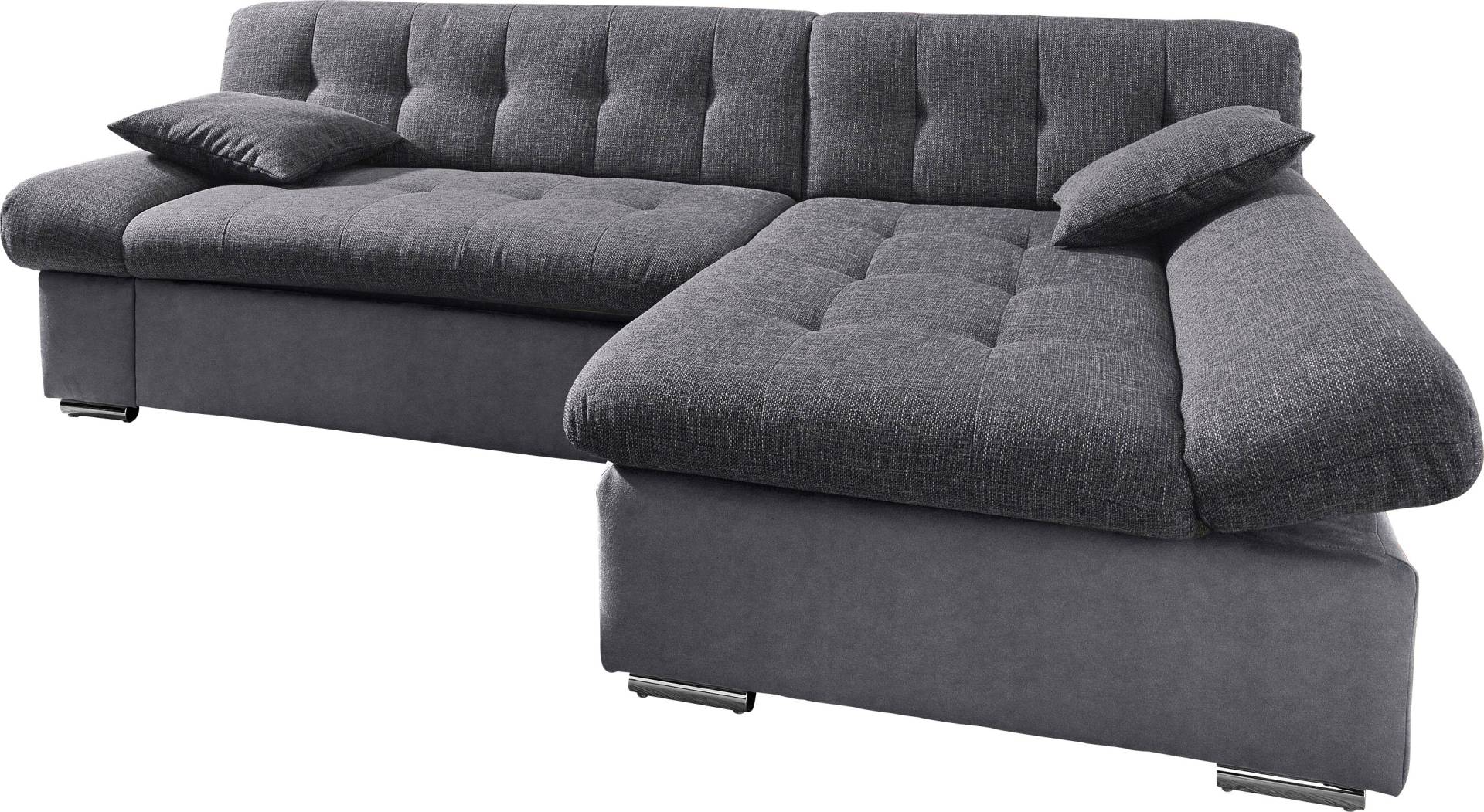 TRENDMANUFAKTUR Ecksofa »Reggae, modern und bequem, aktueller Materialmix, L-Form«, inkl. verstellbare Armlehne, wahlweise mit Bettfunktion von TRENDMANUFAKTUR