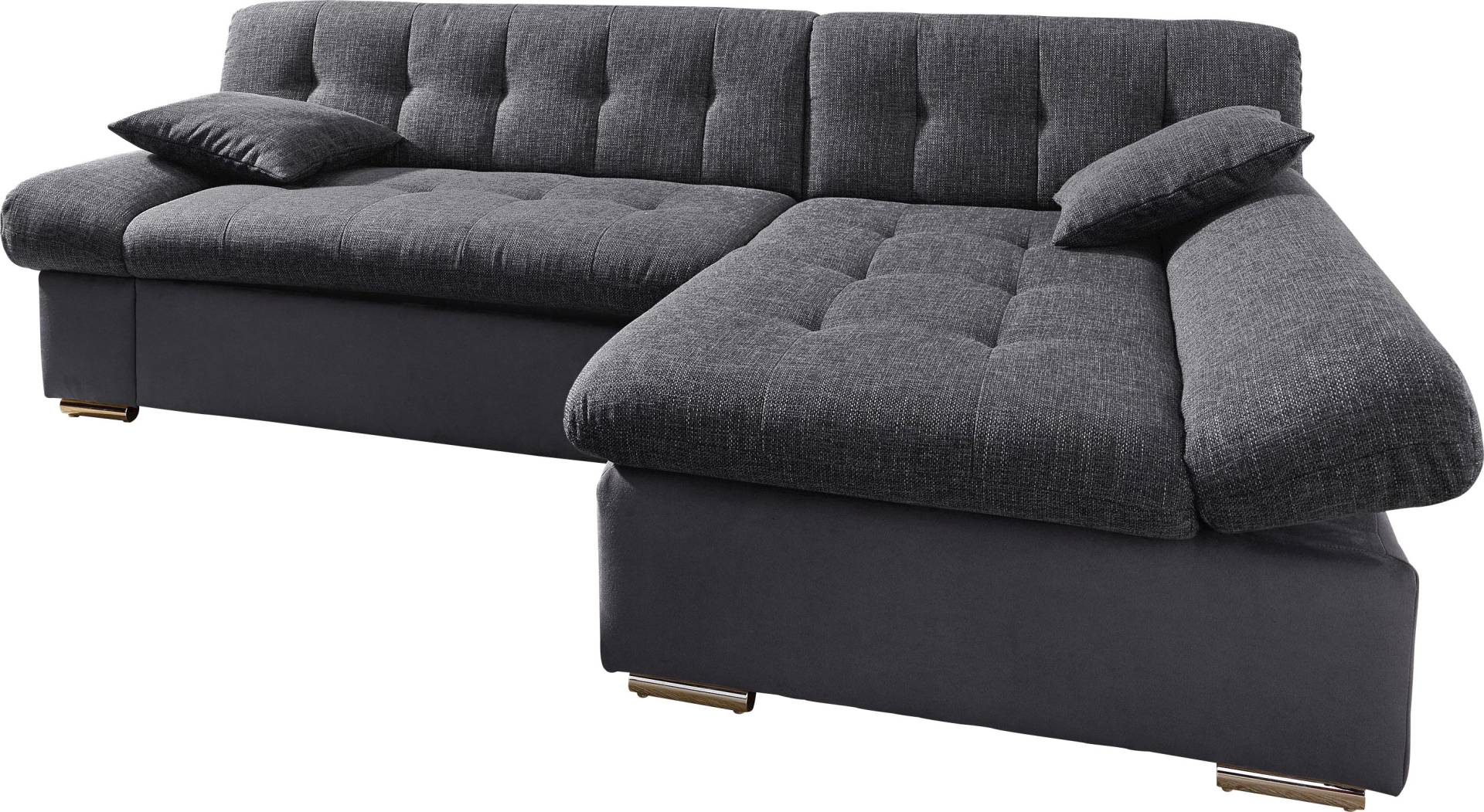 TRENDMANUFAKTUR Ecksofa »Reggae, modern und bequem, aktueller Materialmix, L-Form«, inkl. verstellbare Armlehne, wahlweise mit Bettfunktion von TRENDMANUFAKTUR