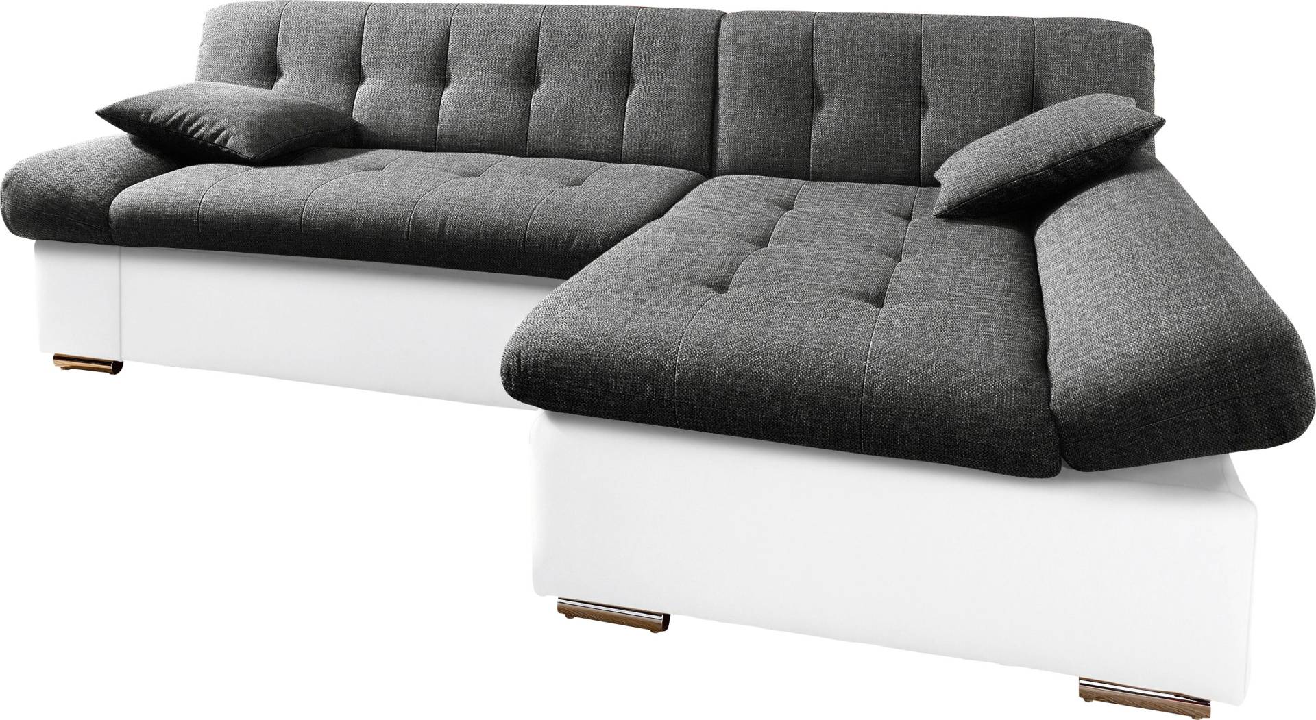 TRENDMANUFAKTUR Ecksofa »Reggae, modern und bequem, aktueller Materialmix, L-Form«, inkl. verstellbare Armlehne, wahlweise mit Bettfunktion von TRENDMANUFAKTUR