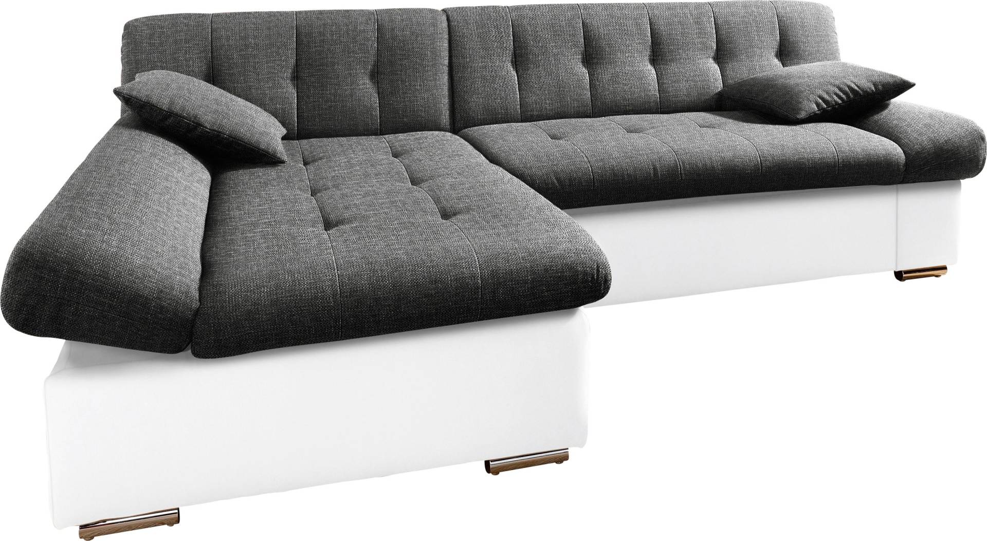 TRENDMANUFAKTUR Ecksofa »Reggae, modern und bequem, aktueller Materialmix, L-Form«, inkl. verstellbare Armlehne, wahlweise mit Bettfunktion von TRENDMANUFAKTUR