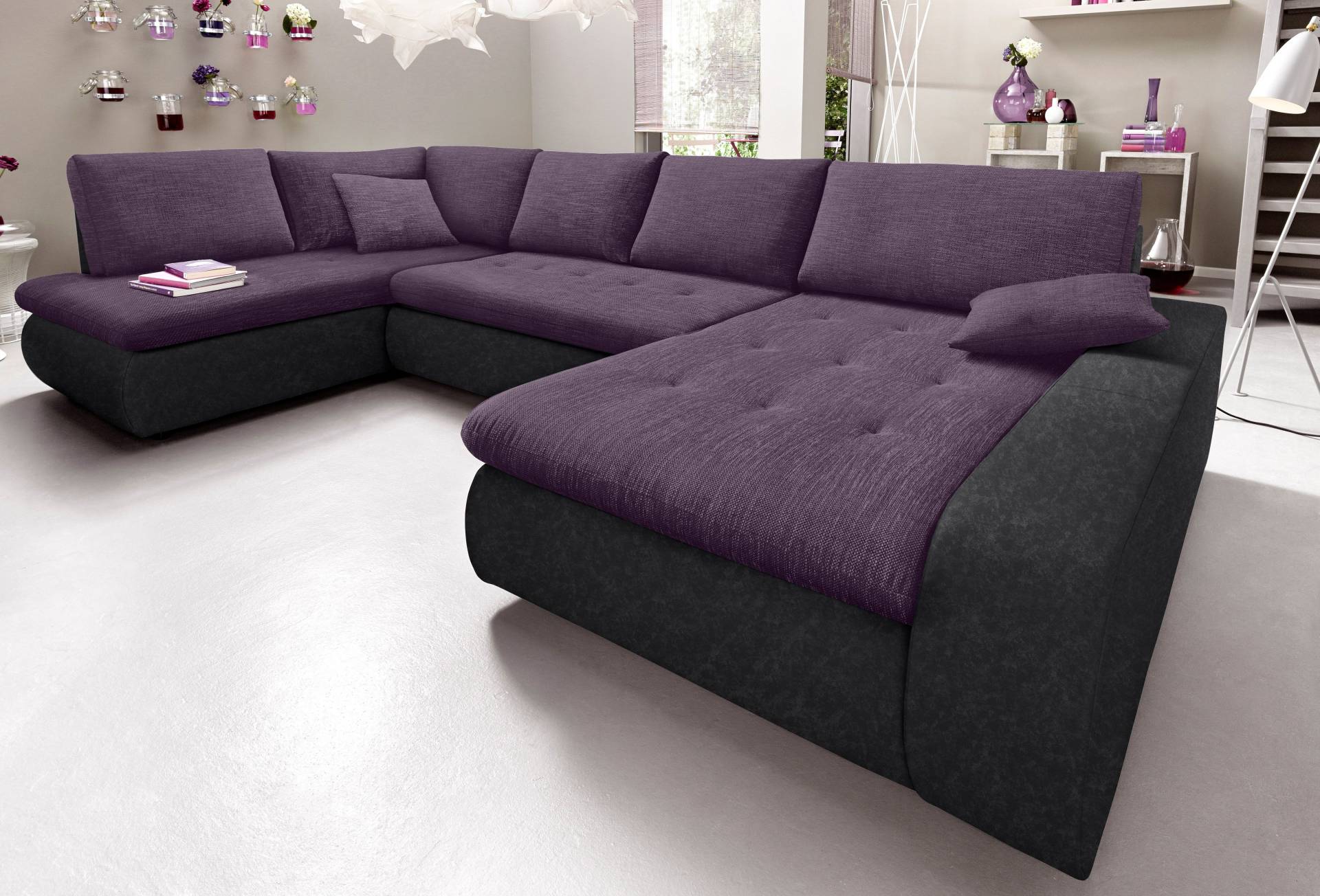 TRENDMANUFAKTUR Wohnlandschaft »Indie, toller Sitzkomfort, aufwendige Detailverarbeitung, U-Form«, wahlweise mit Bettfunktion TRENDMANUFAKTUR Wohnlandschaft »Indie, toller Sitzkomfort, aufwendige Detailverarbeitung, U-Form«, wahlweise mit Bettfunktion von TRENDMANUFAKTUR