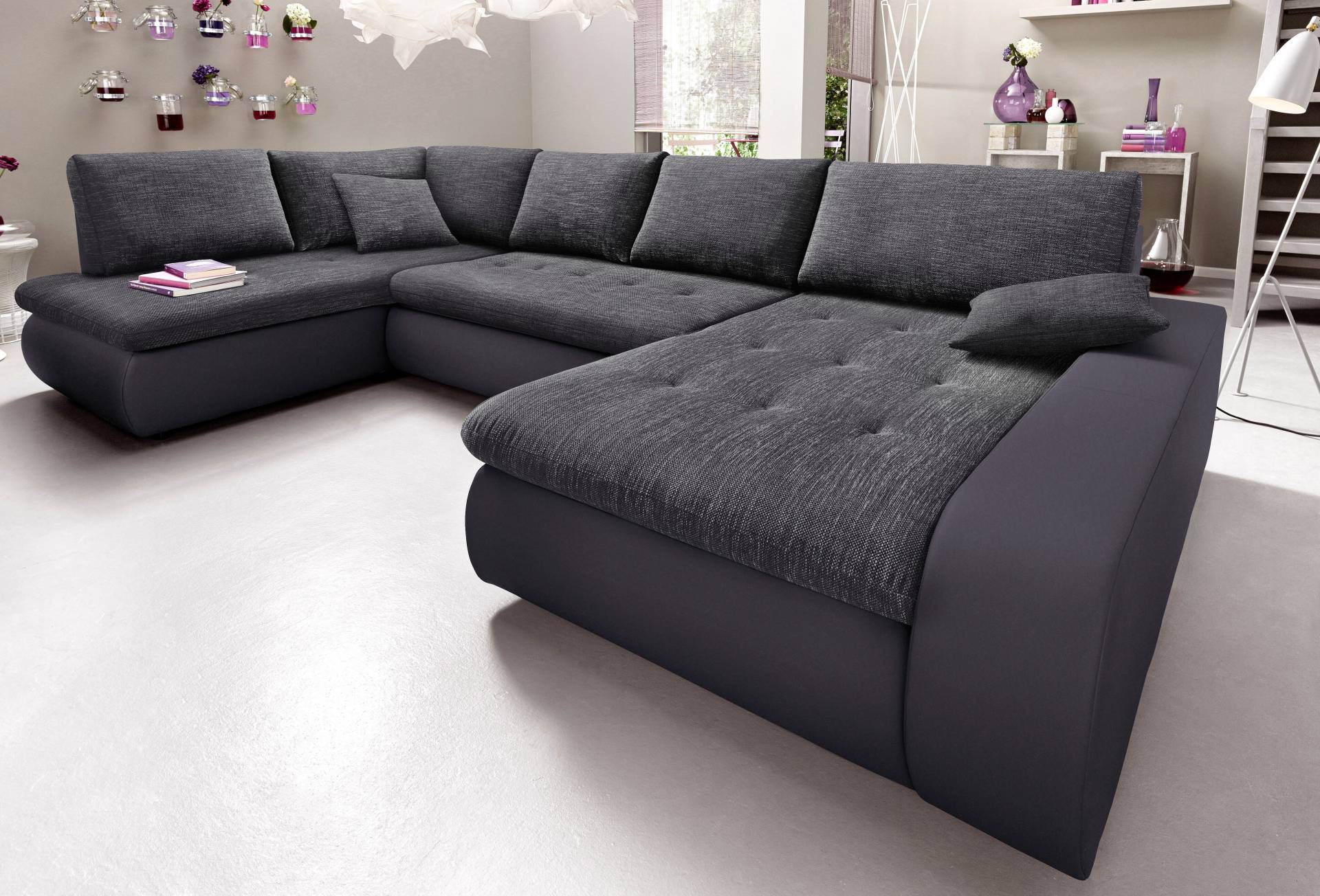 TRENDMANUFAKTUR Wohnlandschaft »Indie, toller Sitzkomfort, aufwendige Detailverarbeitung, U-Form«, wahlweise mit Bettfunktion TRENDMANUFAKTUR Wohnlandschaft »Indie, toller Sitzkomfort, aufwendige Detailverarbeitung, U-Form«, wahlweise mit Bettfunktion von TRENDMANUFAKTUR