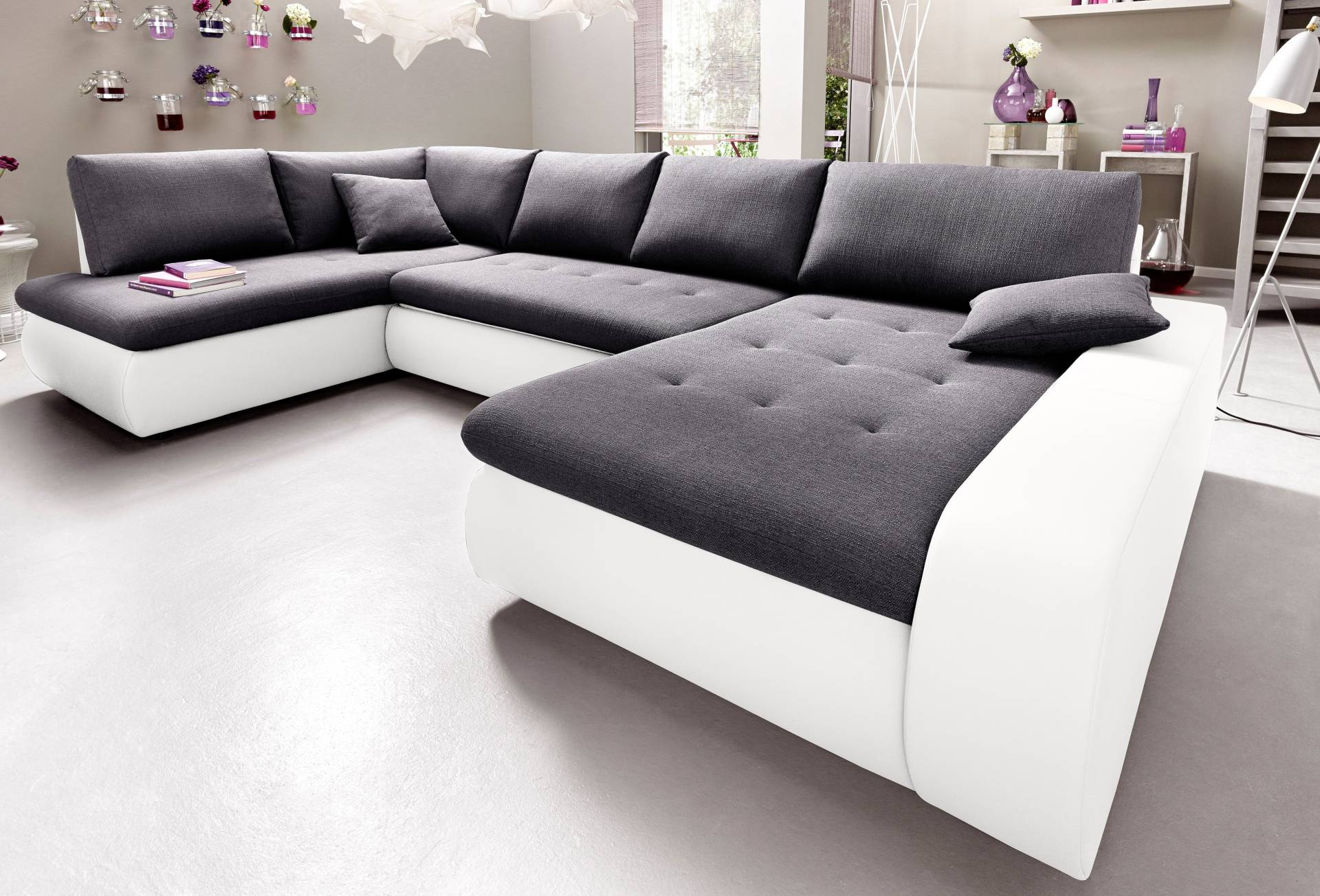 TRENDMANUFAKTUR Wohnlandschaft »Indie, toller Sitzkomfort, aufwendige Detailverarbeitung, U-Form«, wahlweise mit Bettfunktion TRENDMANUFAKTUR Wohnlandschaft »Indie, toller Sitzkomfort, aufwendige Detailverarbeitung, U-Form«, wahlweise mit Bettfunktion von TRENDMANUFAKTUR