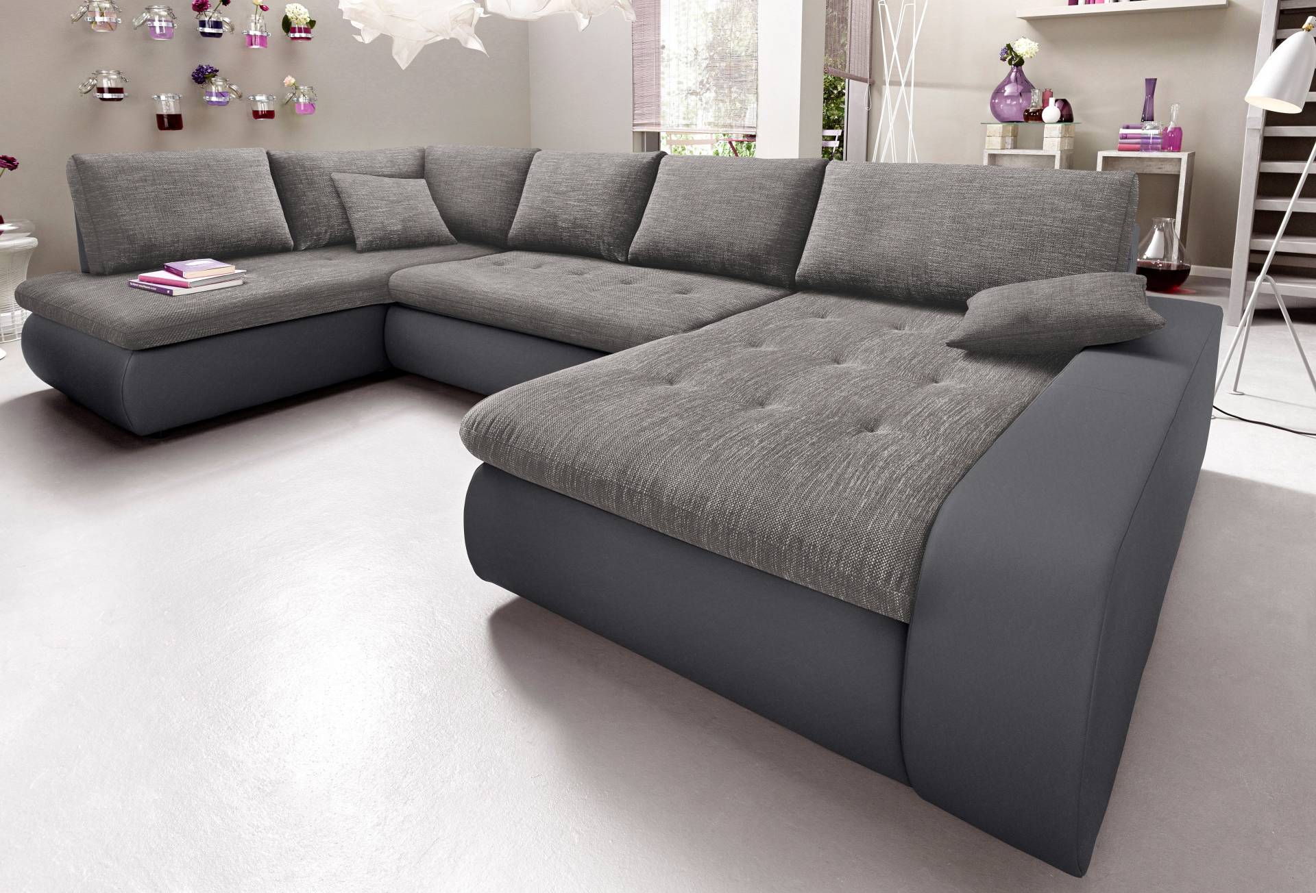 TRENDMANUFAKTUR Wohnlandschaft »Indie, toller Sitzkomfort, aufwendige Detailverarbeitung, U-Form«, wahlweise mit Bettfunktion TRENDMANUFAKTUR Wohnlandschaft »Indie, toller Sitzkomfort, aufwendige Detailverarbeitung, U-Form«, wahlweise mit Bettfunktion von TRENDMANUFAKTUR