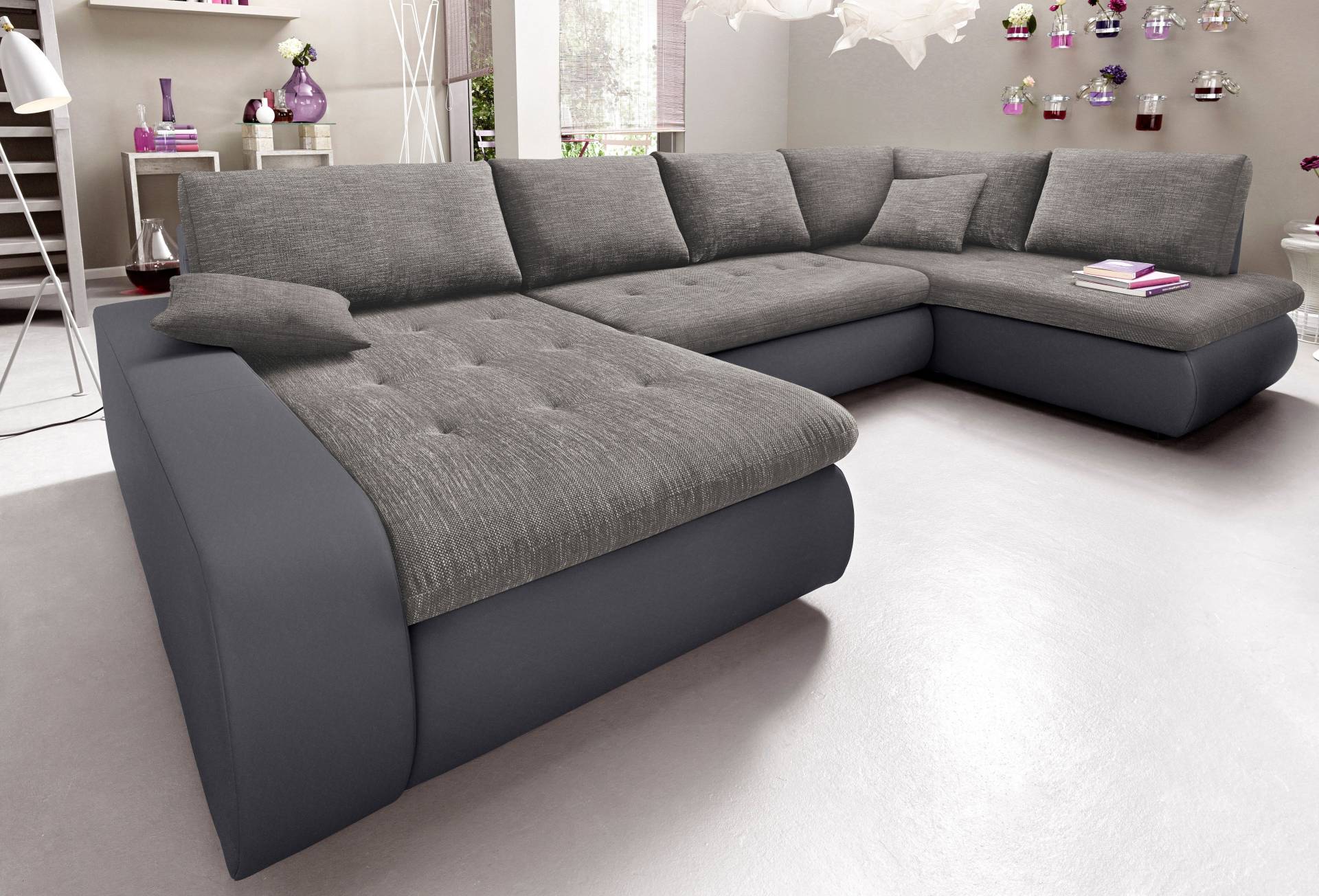 TRENDMANUFAKTUR Wohnlandschaft »Indie, toller Sitzkomfort, aufwendige Detailverarbeitung, U-Form«, wahlweise mit Bettfunktion TRENDMANUFAKTUR Wohnlandschaft »Indie, toller Sitzkomfort, aufwendige Detailverarbeitung, U-Form«, wahlweise mit Bettfunktion von TRENDMANUFAKTUR