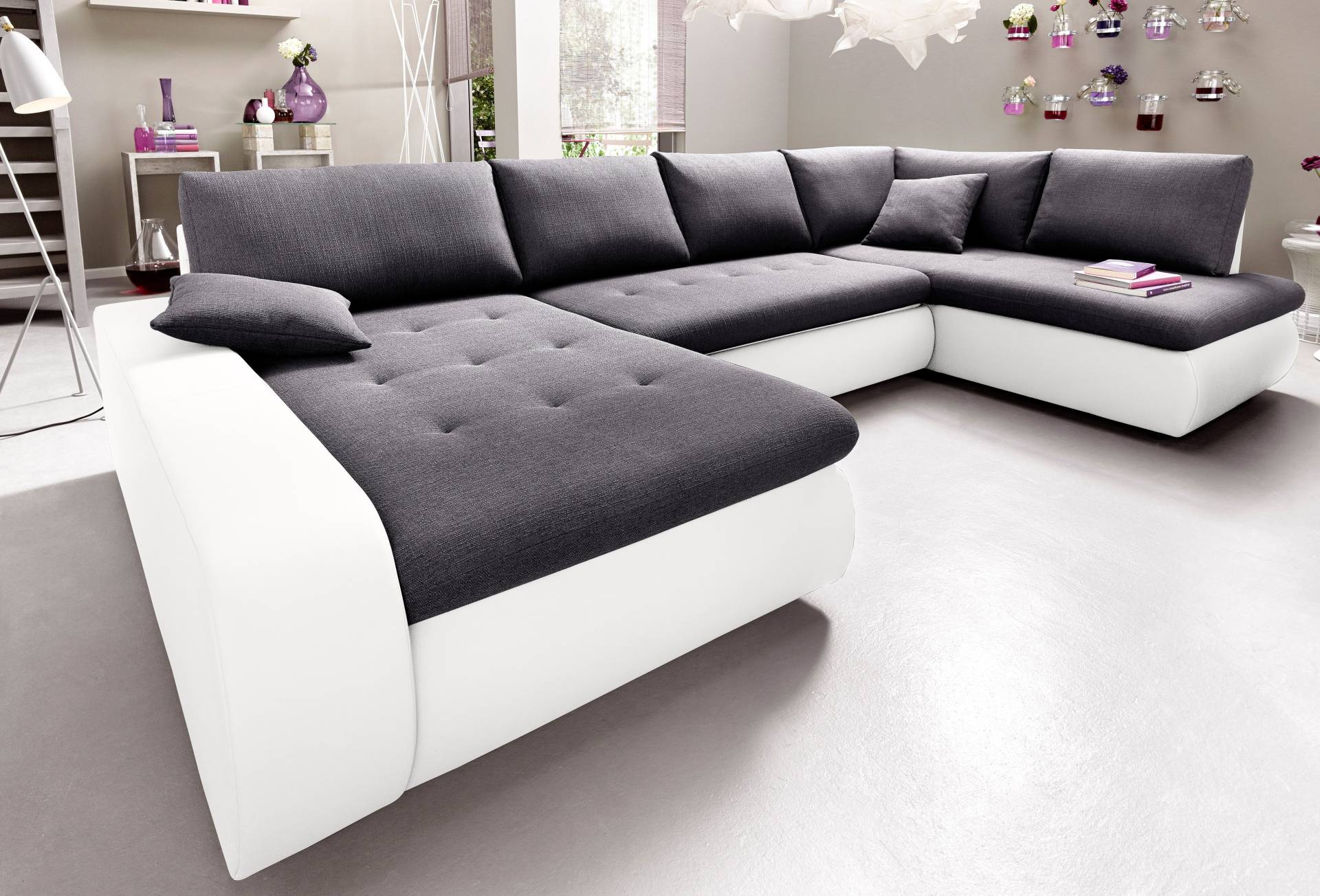 TRENDMANUFAKTUR Wohnlandschaft »Indie, toller Sitzkomfort, aufwendige Detailverarbeitung, U-Form«, wahlweise mit Bettfunktion TRENDMANUFAKTUR Wohnlandschaft »Indie, toller Sitzkomfort, aufwendige Detailverarbeitung, U-Form«, wahlweise mit Bettfunktion von TRENDMANUFAKTUR