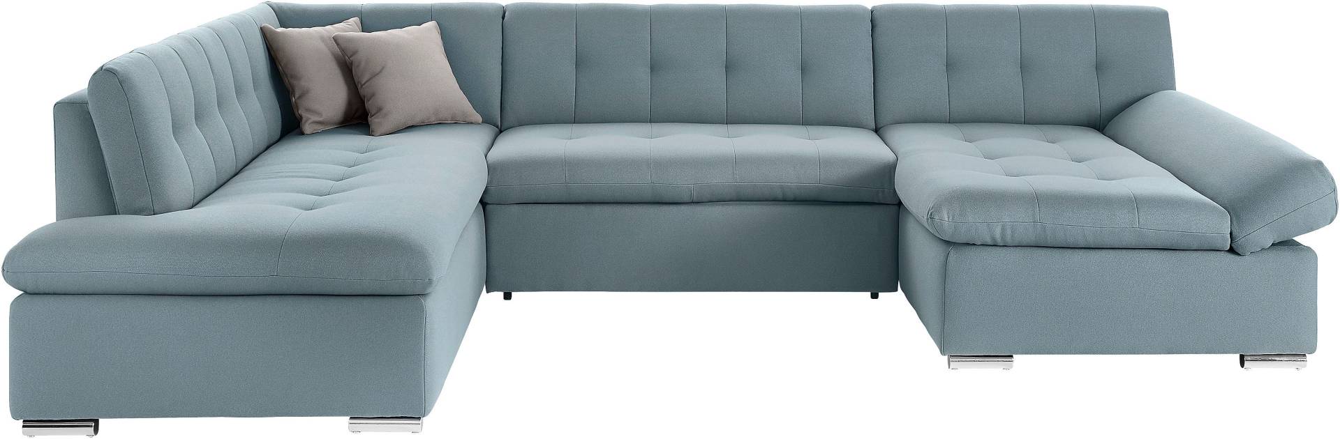TRENDMANUFAKTUR Wohnlandschaft »Reggae II, inkl. Armlehnenverstellung, zeitlos modern, bequem, U-Form«, wahlweise mit Bettfunktion, aufwendige Detailverarbeitung im Sitz TRENDMANUFAKTUR Wohnlandschaft »Reggae II, inkl. Armlehnenverstellung, zeitlos modern, bequem, U-Form«, wahlweise mit Bettfunktion, aufwendige Detailverarbeitung im Sitz von TRENDMANUFAKTUR