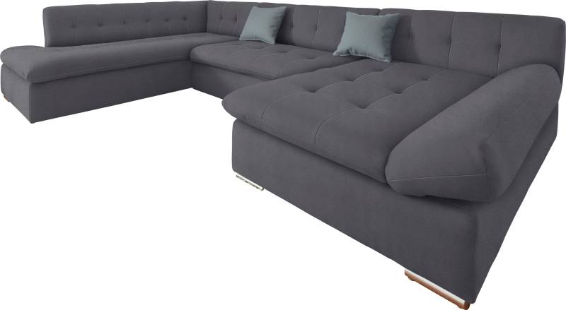 TRENDMANUFAKTUR Wohnlandschaft »Reggae II, inkl. Armlehnenverstellung, zeitlos modern, bequem, U-Form«, wahlweise mit Bettfunktion, aufwendige Detailverarbeitung im Sitz TRENDMANUFAKTUR Wohnlandschaft »Reggae II, inkl. Armlehnenverstellung, zeitlos modern, bequem, U-Form«, wahlweise mit Bettfunktion, aufwendige Detailverarbeitung im Sitz von TRENDMANUFAKTUR