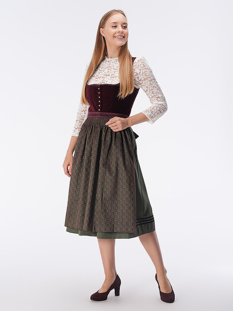 TRENTINI Dirndl  dunkelrot | 38 von TRENTINI