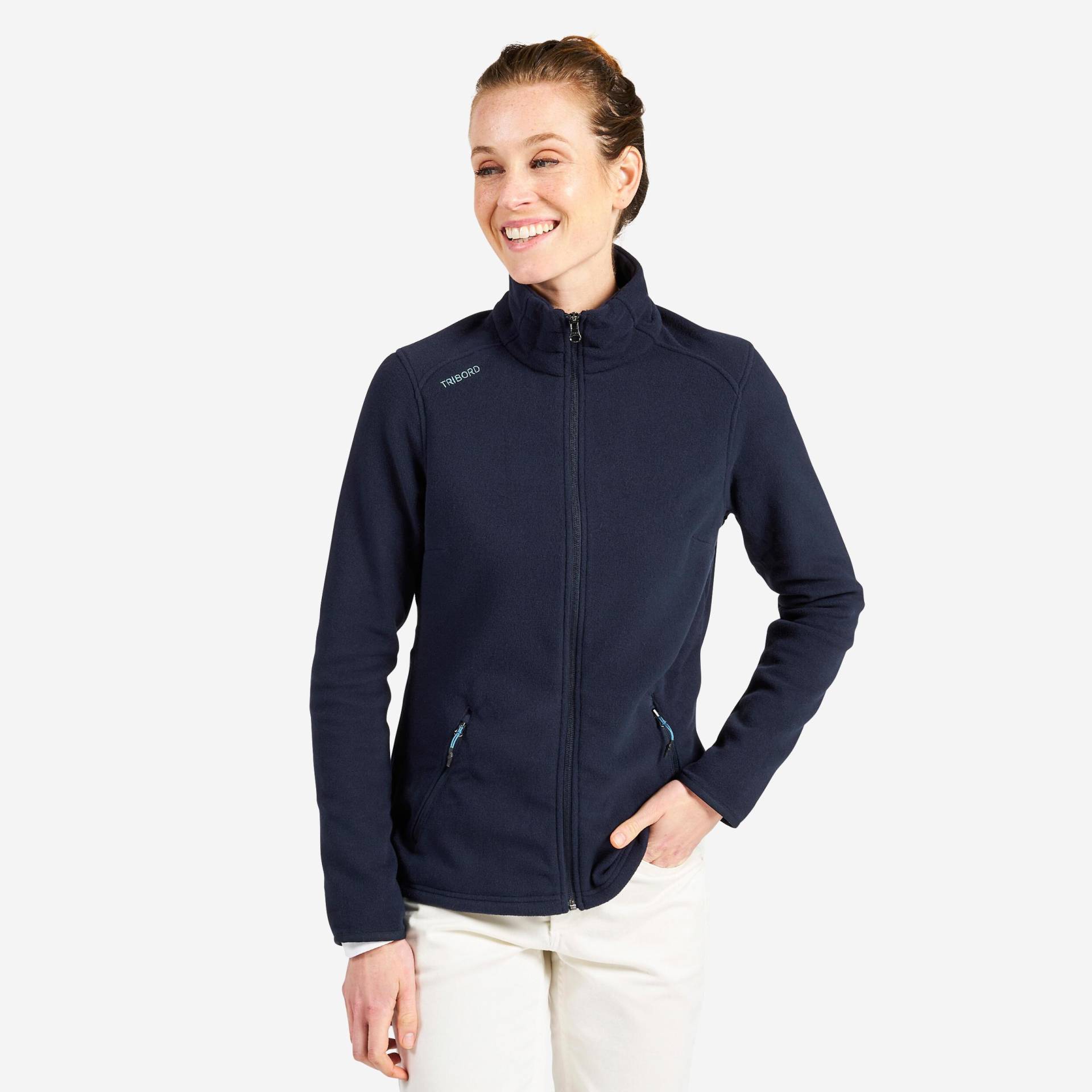 Fleece - Sailing 100 Damen Blau Bedruckt 38 von TRIBORD