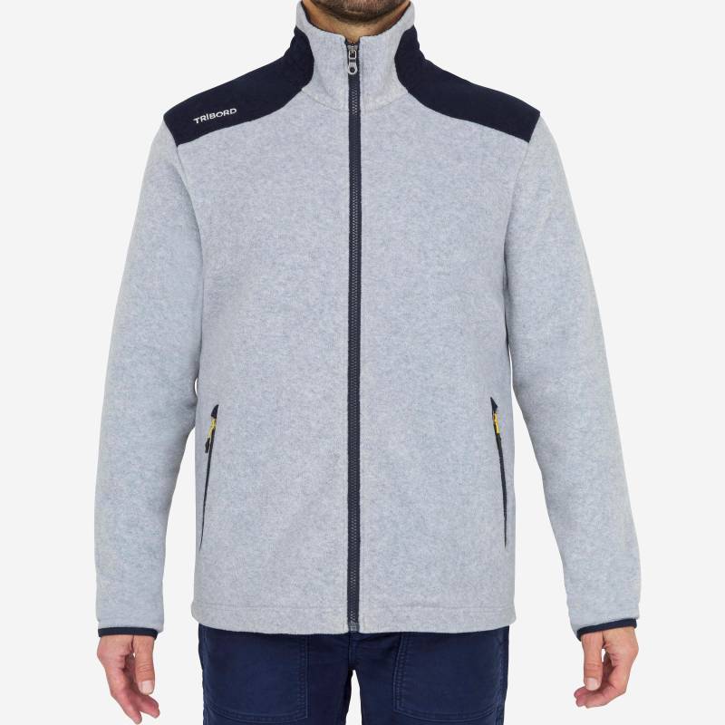 Fleece - Sailing 100 Herren Taubengrau 3XL von TRIBORD