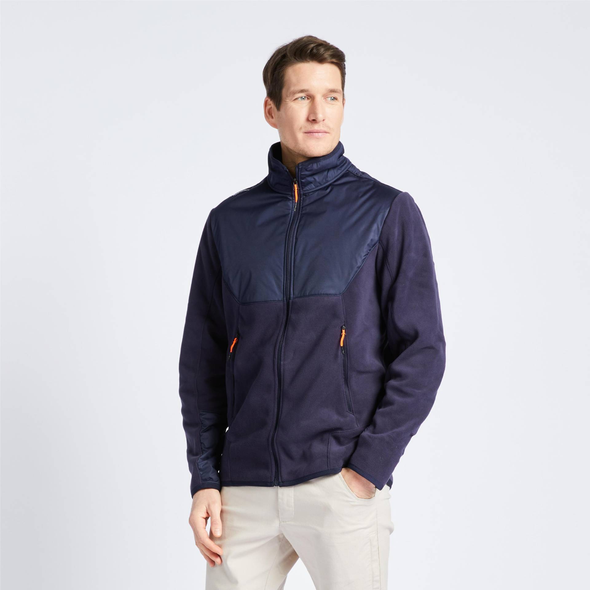 TRIBORD - Fleece Sailing 500, für Herren, Charcoal Black, Größe L von TRIBORD