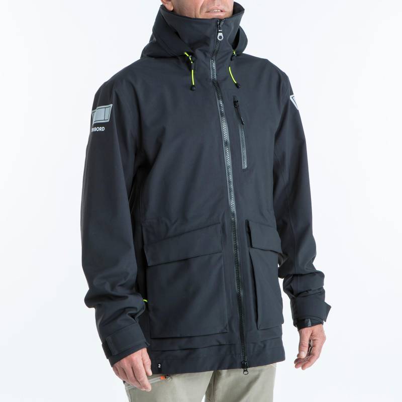 Jacke - Sailing 500 Herren Schwarz Leicht 3XL von TRIBORD