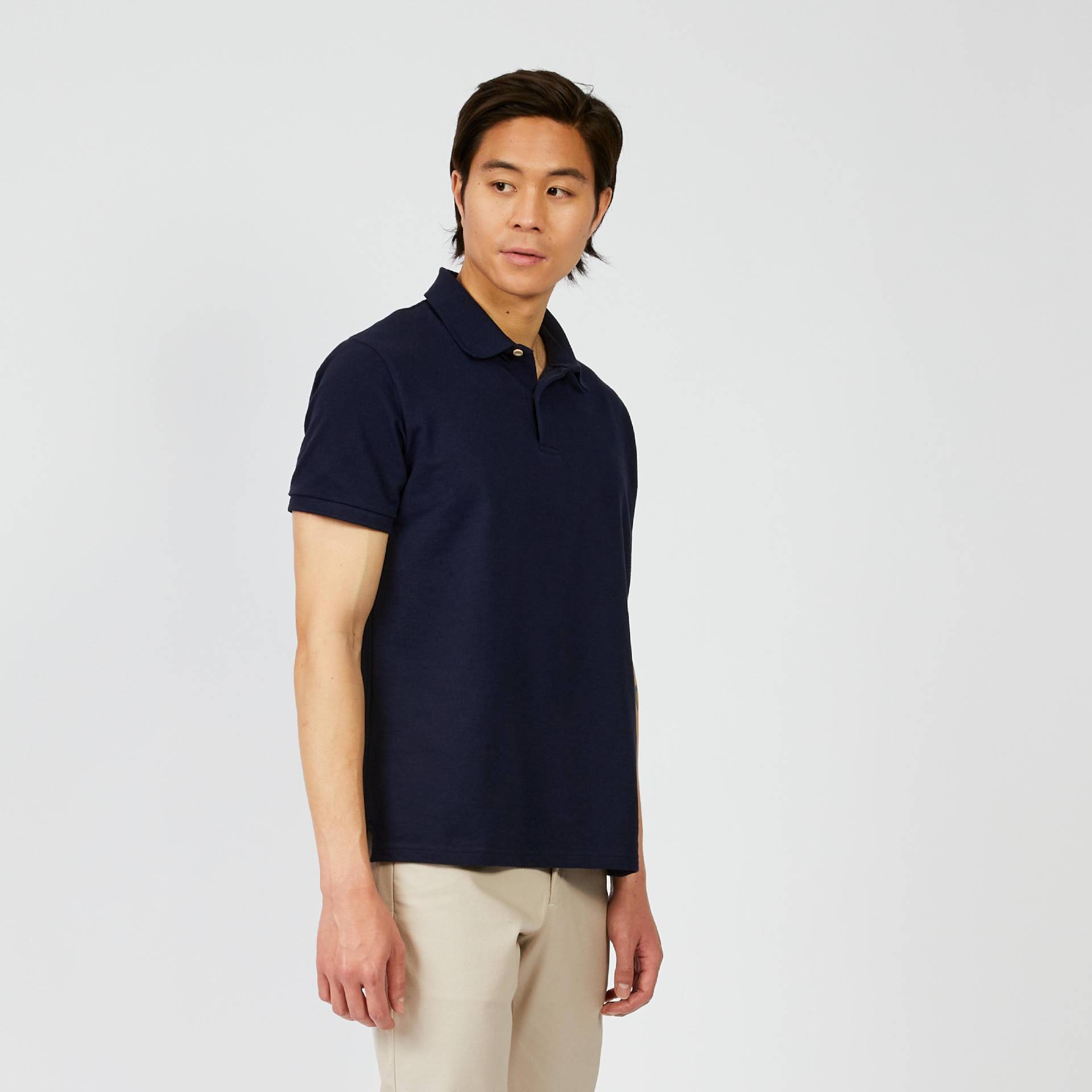 Poloshirt Kurzarm - Sailing 100 Herren Blau Bedruckt 3XL von TRIBORD