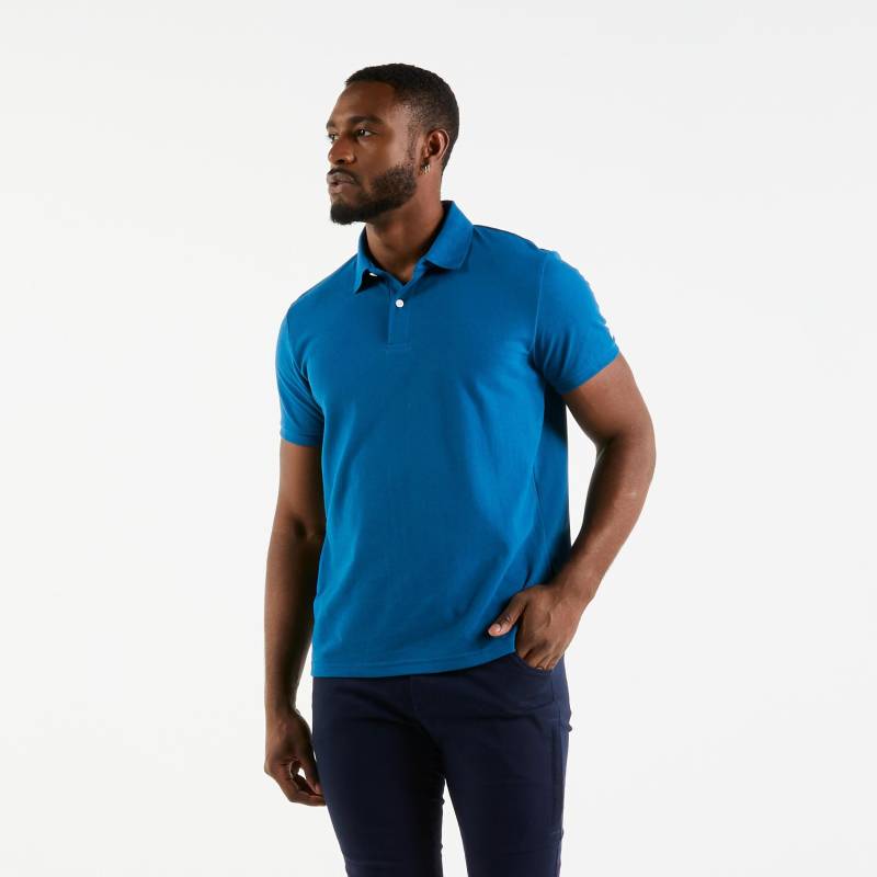 Poloshirt Kurzarm - Sailing 100 Herren Mittelblau XL von TRIBORD