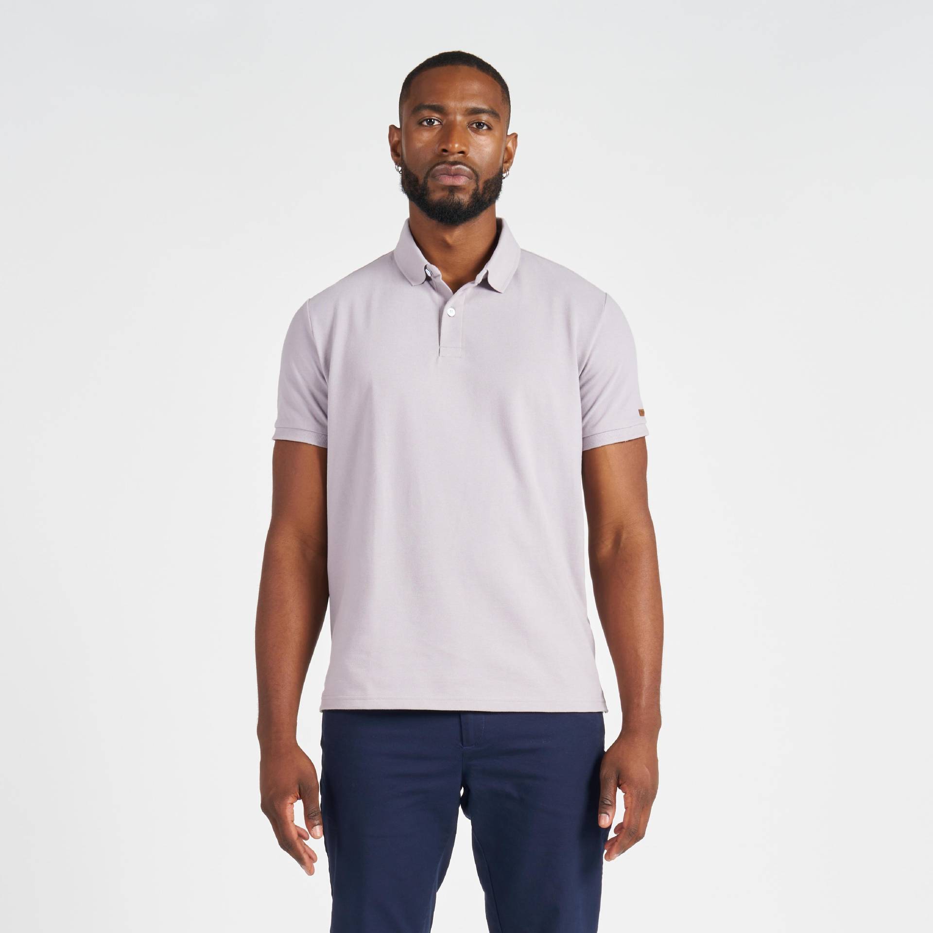 Poloshirt Kurzarm - Sailing 100 Herren Taubengrau L von TRIBORD