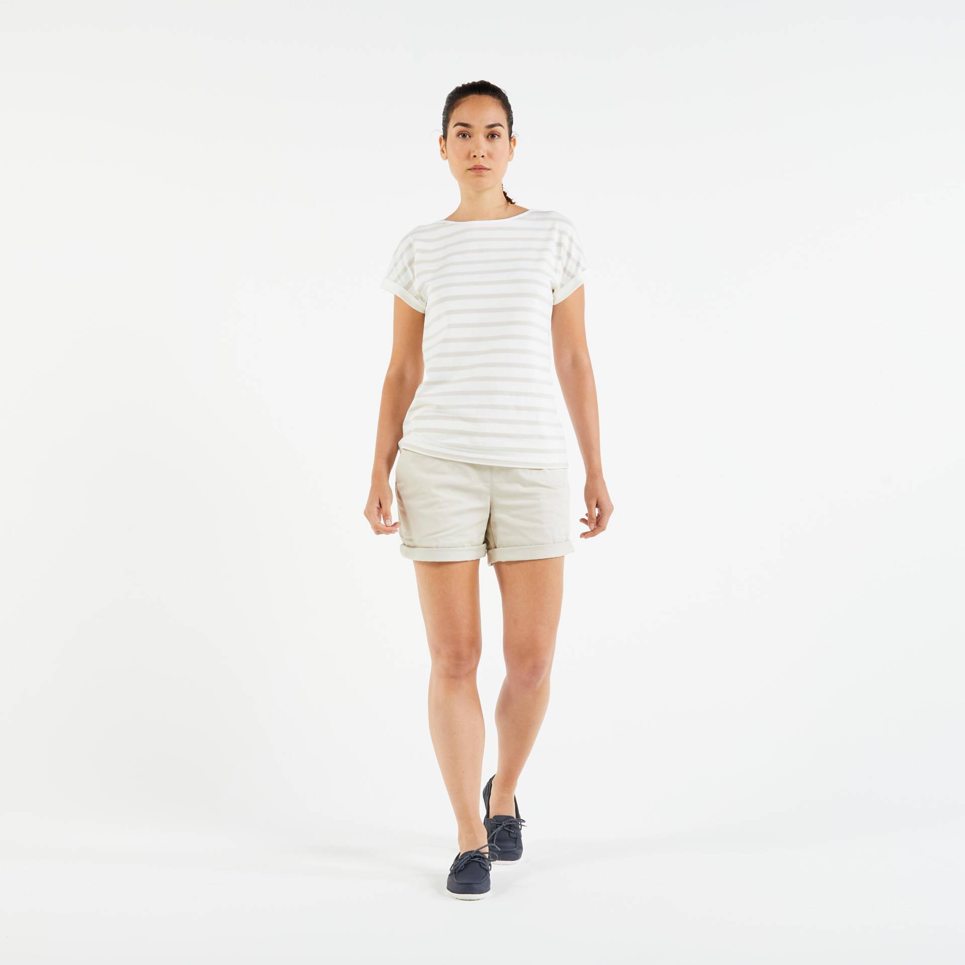 TRIBORD - Shorts Sailing 100, für Damen, Weiss-Natur, Größe M von TRIBORD