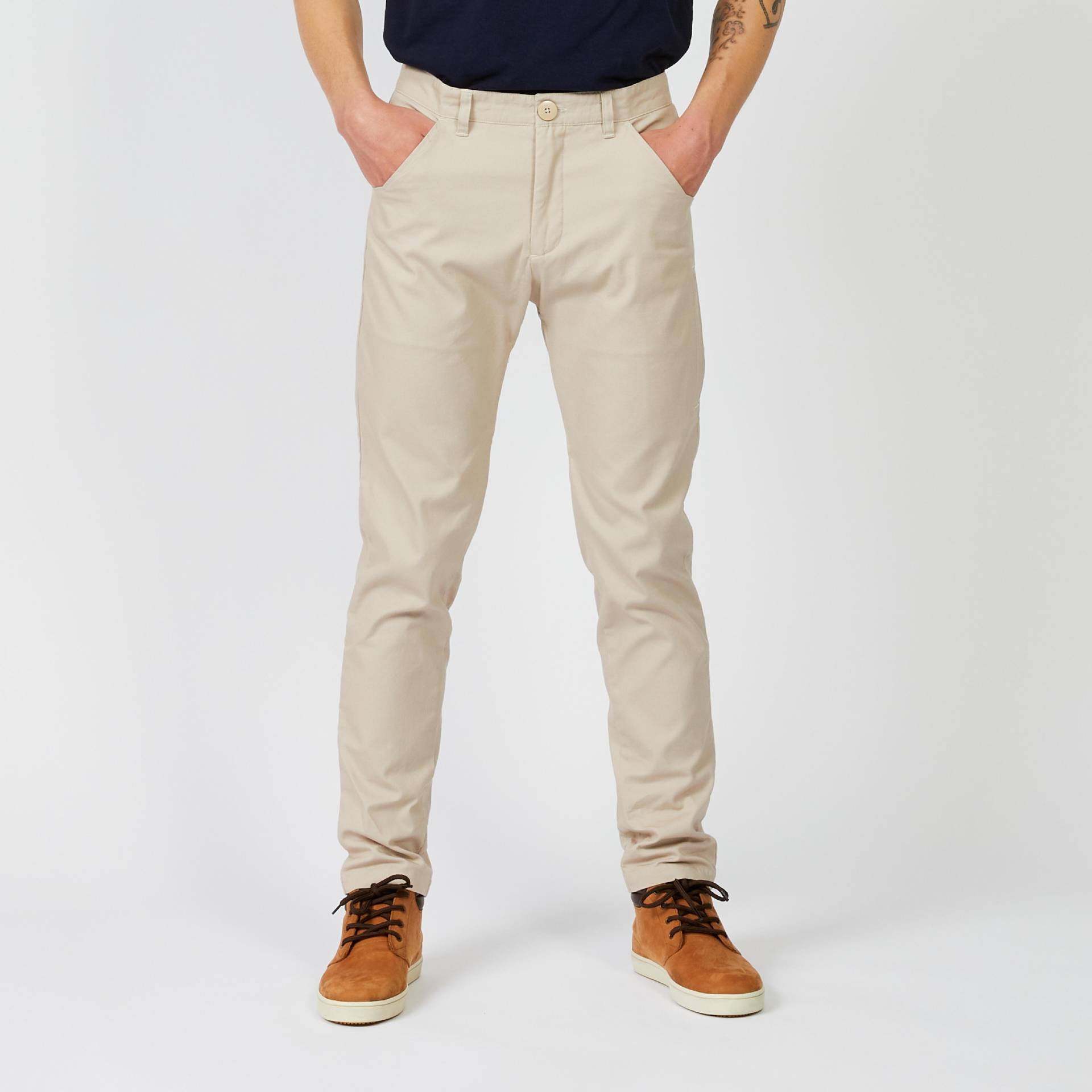 Sporthose - Sailing 100 Herren Beige Medium 38/S von TRIBORD