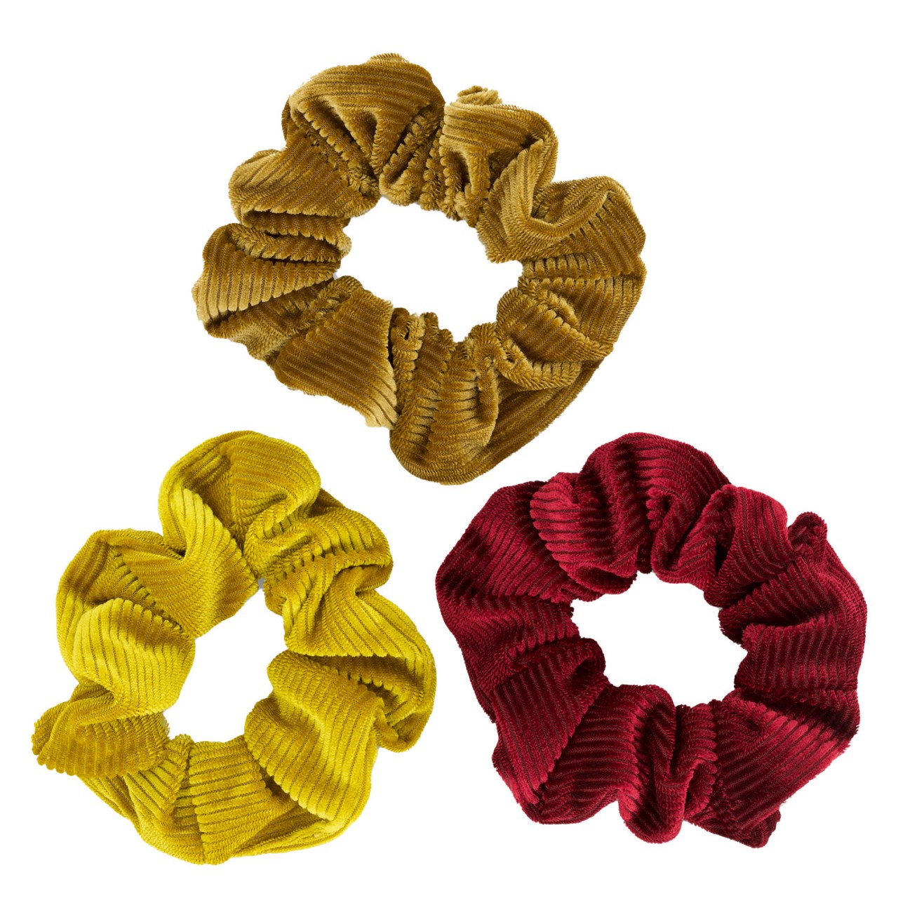 TRISA Hair - Manchester Scrunchies, mustard curry & red von TRISA