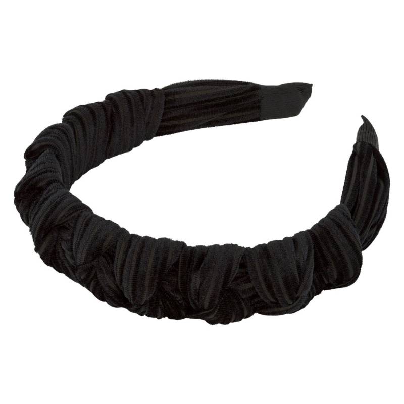 TRISA Hair - Velvet Hairband Wide Braided Black von TRISA