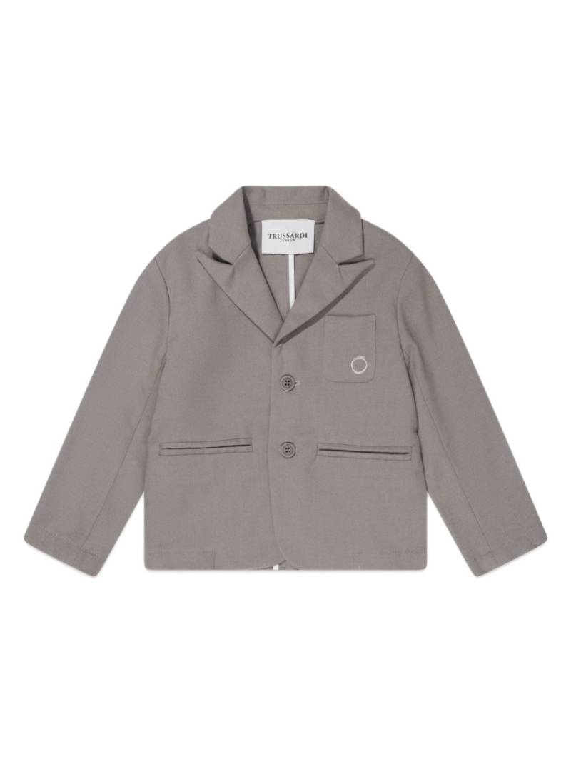 TRUSSARDI JUNIOR Gramlin single-breasted blazer - Grey von TRUSSARDI JUNIOR