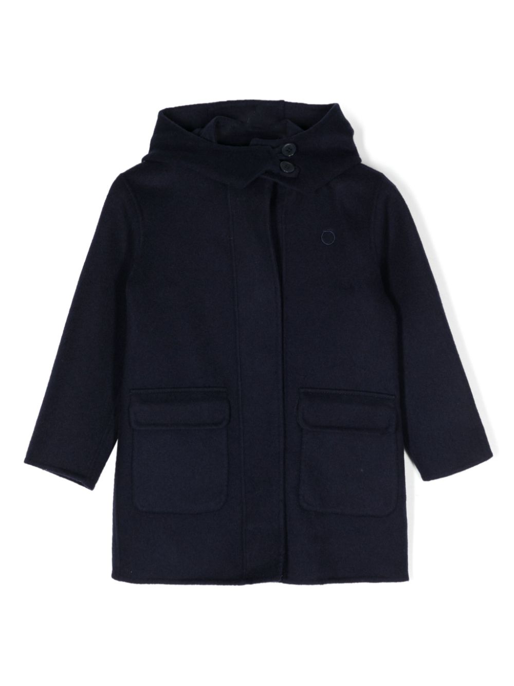 TRUSSARDI JUNIOR hooded wool-blend coat - Blue von TRUSSARDI JUNIOR